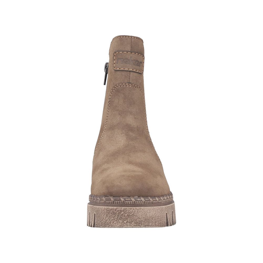 Olivia Suede Boots in Brown