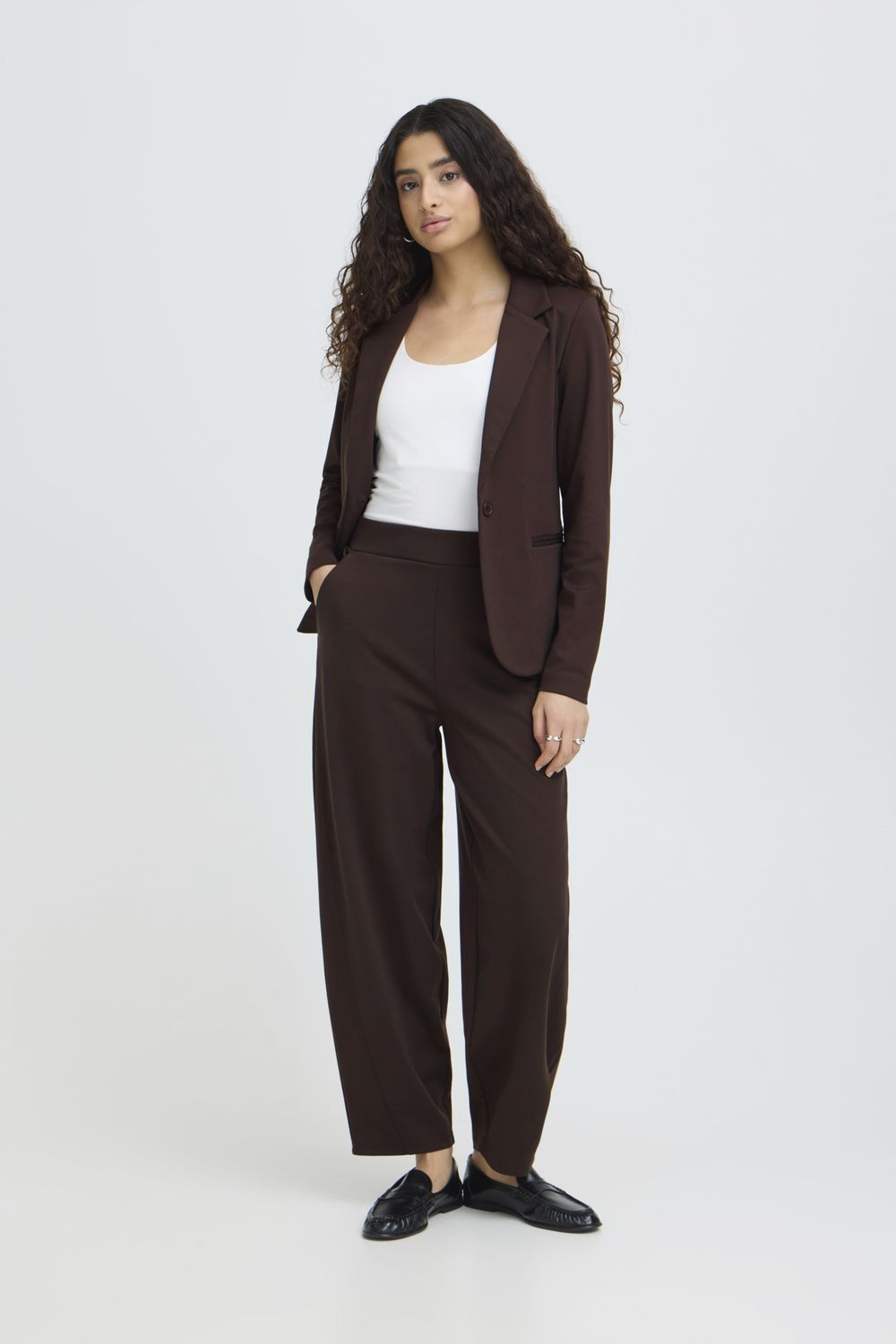 Kate Barrel Trousers in Chocolate Torte