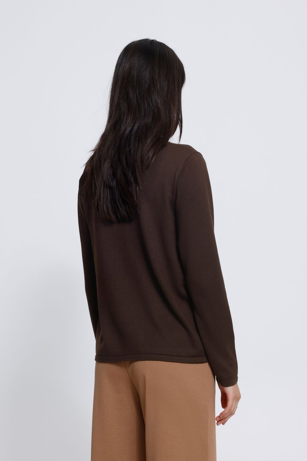 Luls O-Neck Pullover in Chocolate Torte