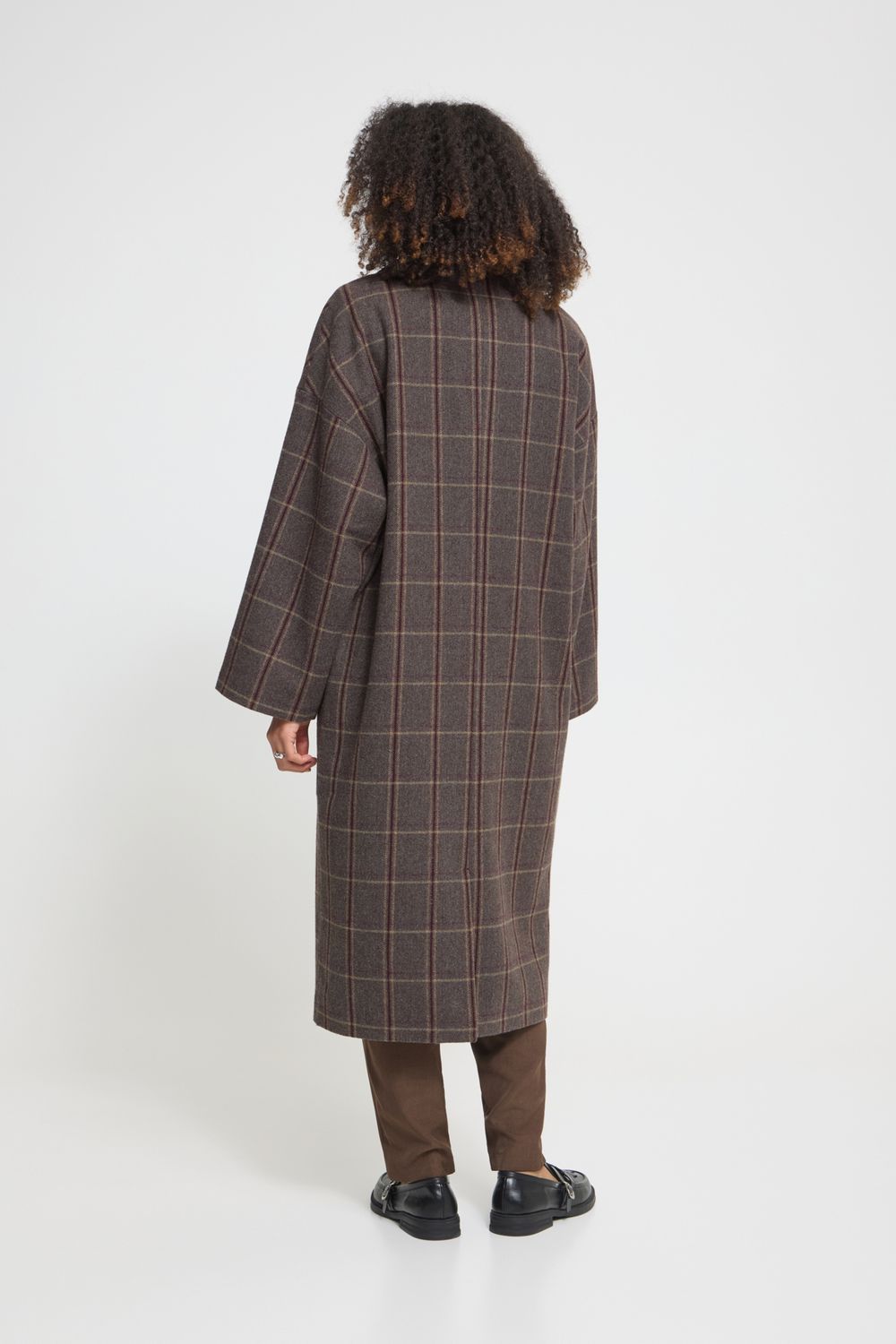 Emmalu Jacket in Cocoa Brown Check