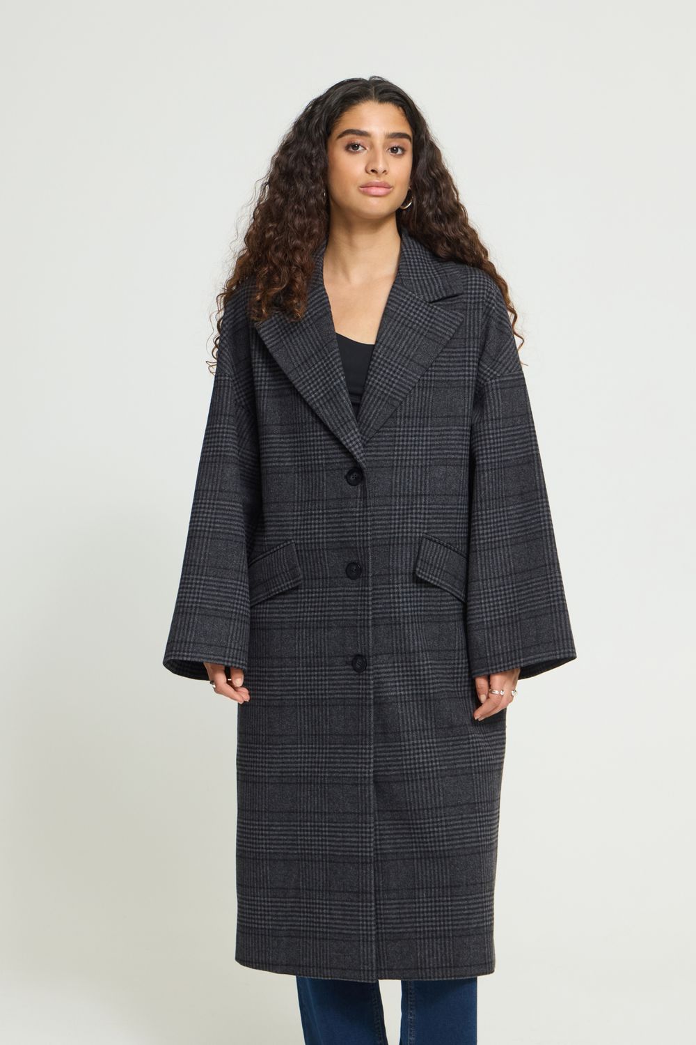 Emmalu Jacket in Phantom Check