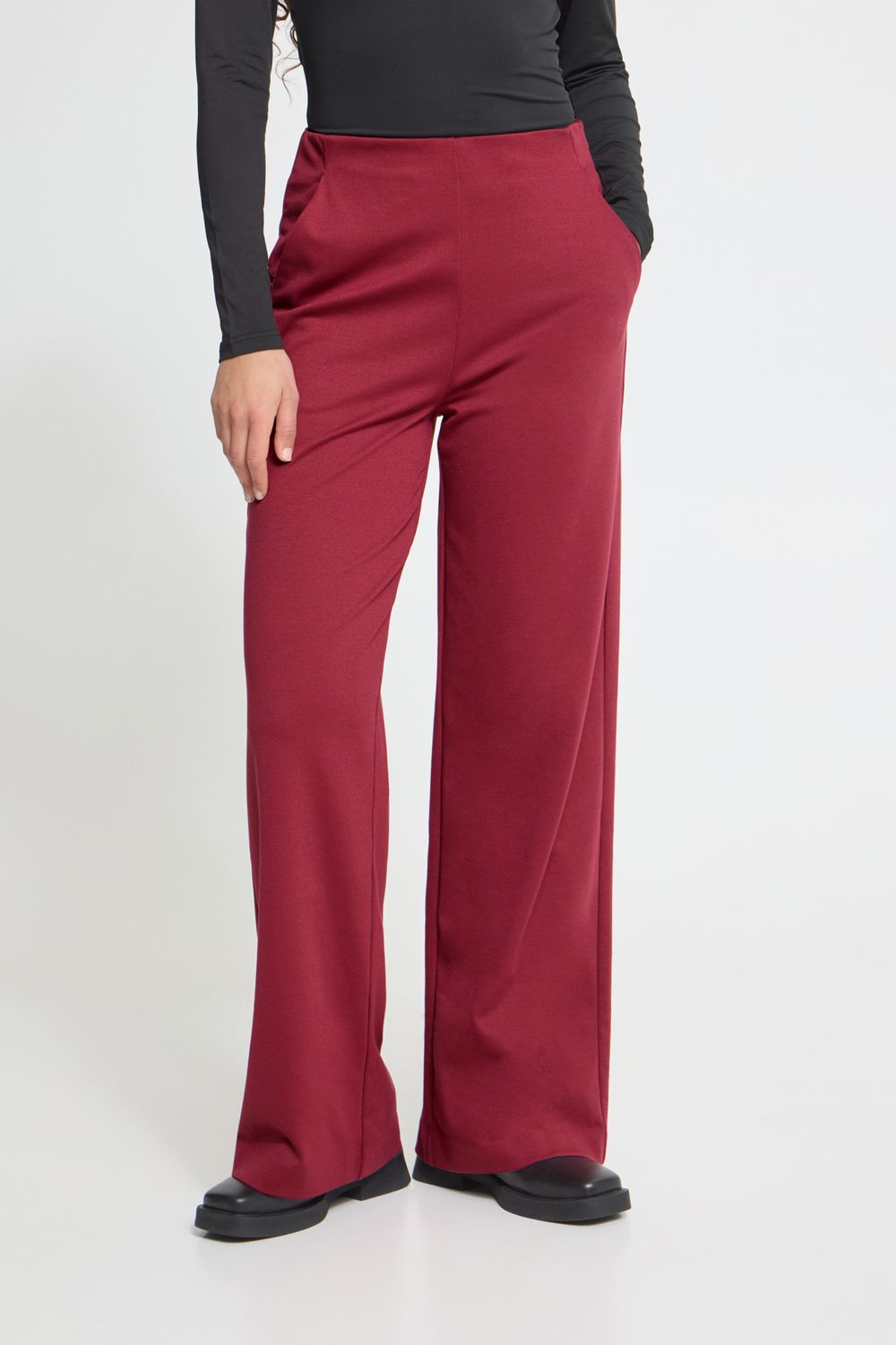 Kate Wide Trousers in Rhododendron
