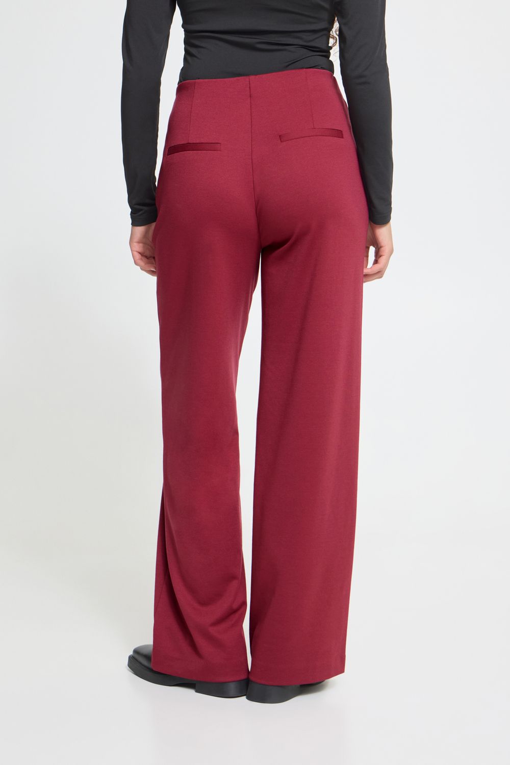 Kate Wide Trousers in Rhododendron