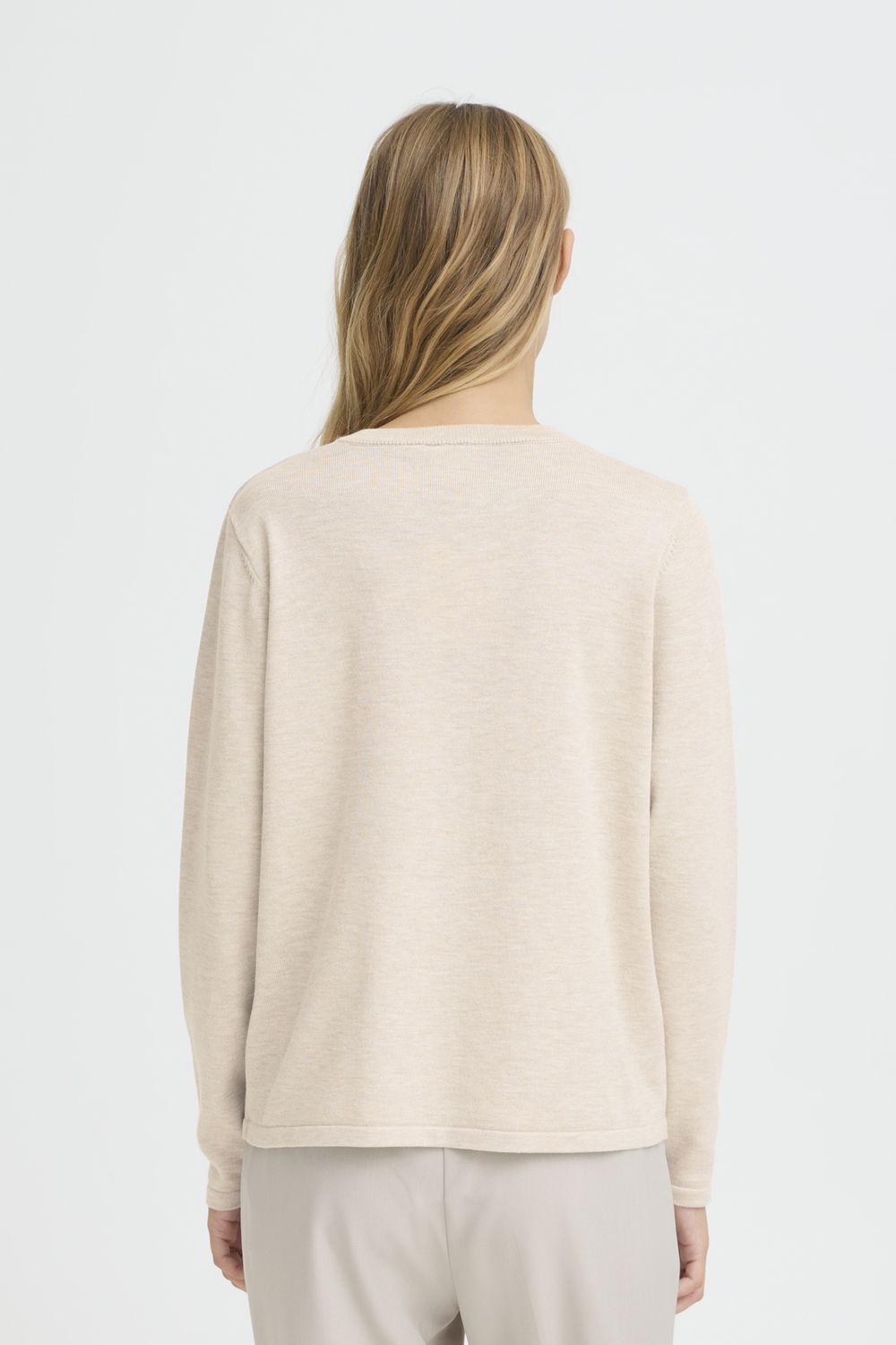 Luls O-Neck Pullover in Oatmeal Melange