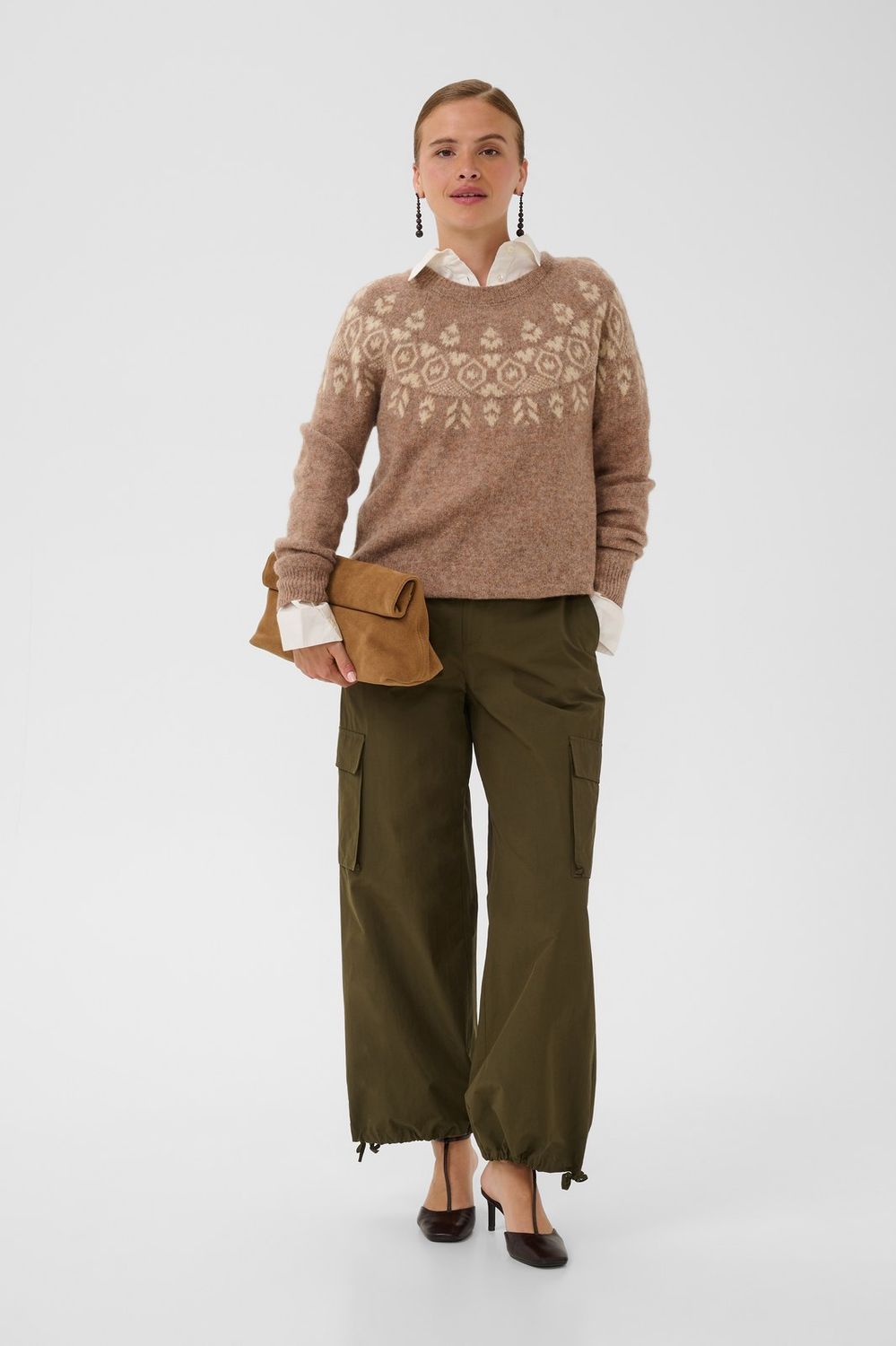 Jia Katrina Pullover in Fandango Pink Melange