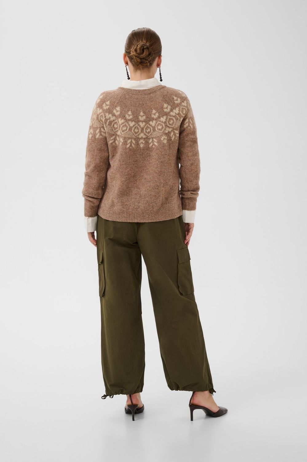 Jia Katrina Pullover in Fandango Pink Melange