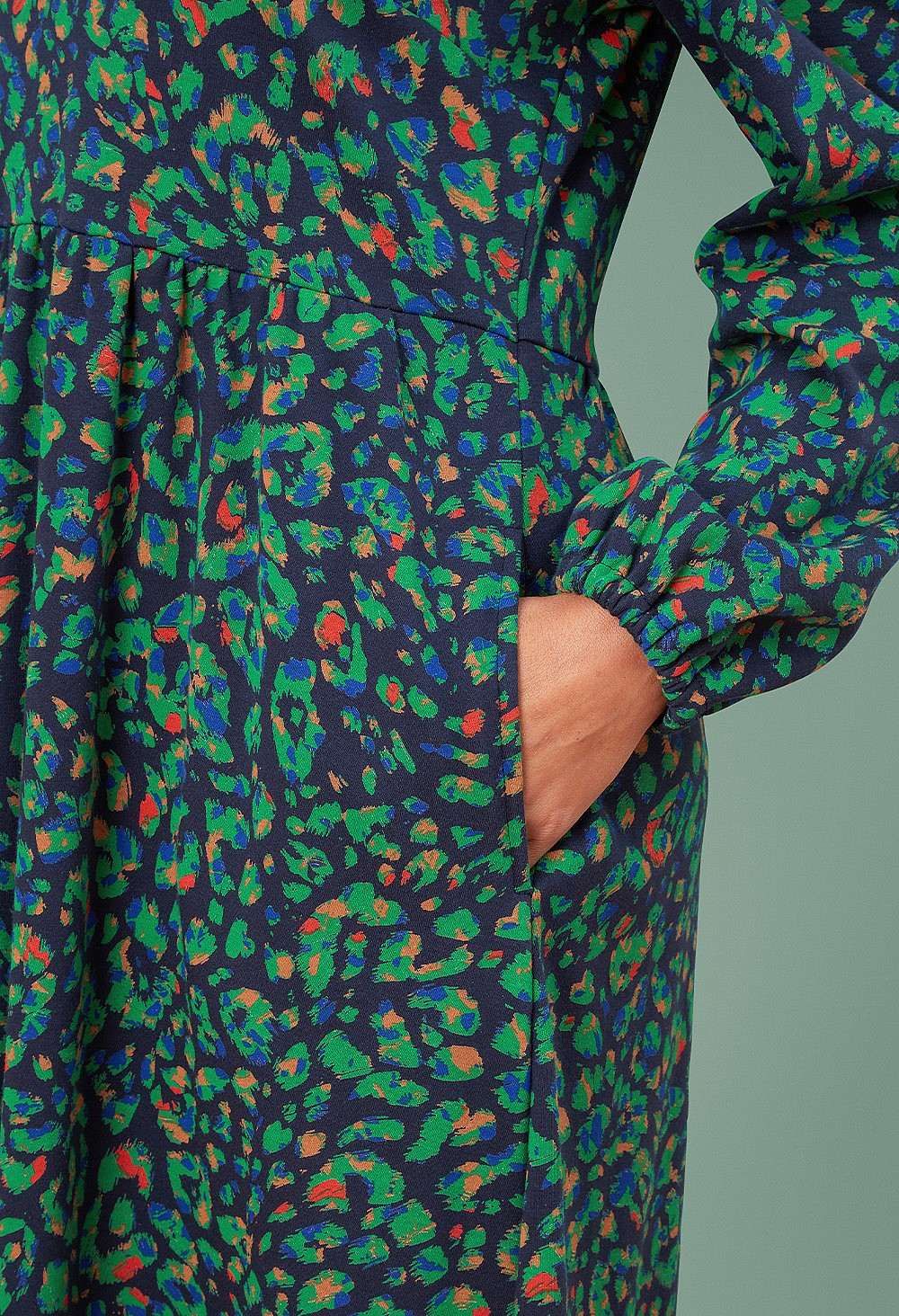 Kala Dress Brushed Leo in Multicolour