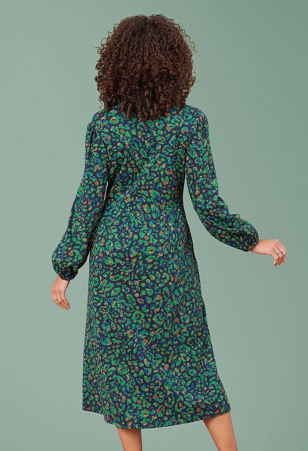 Kala Dress Brushed Leo in Multicolour