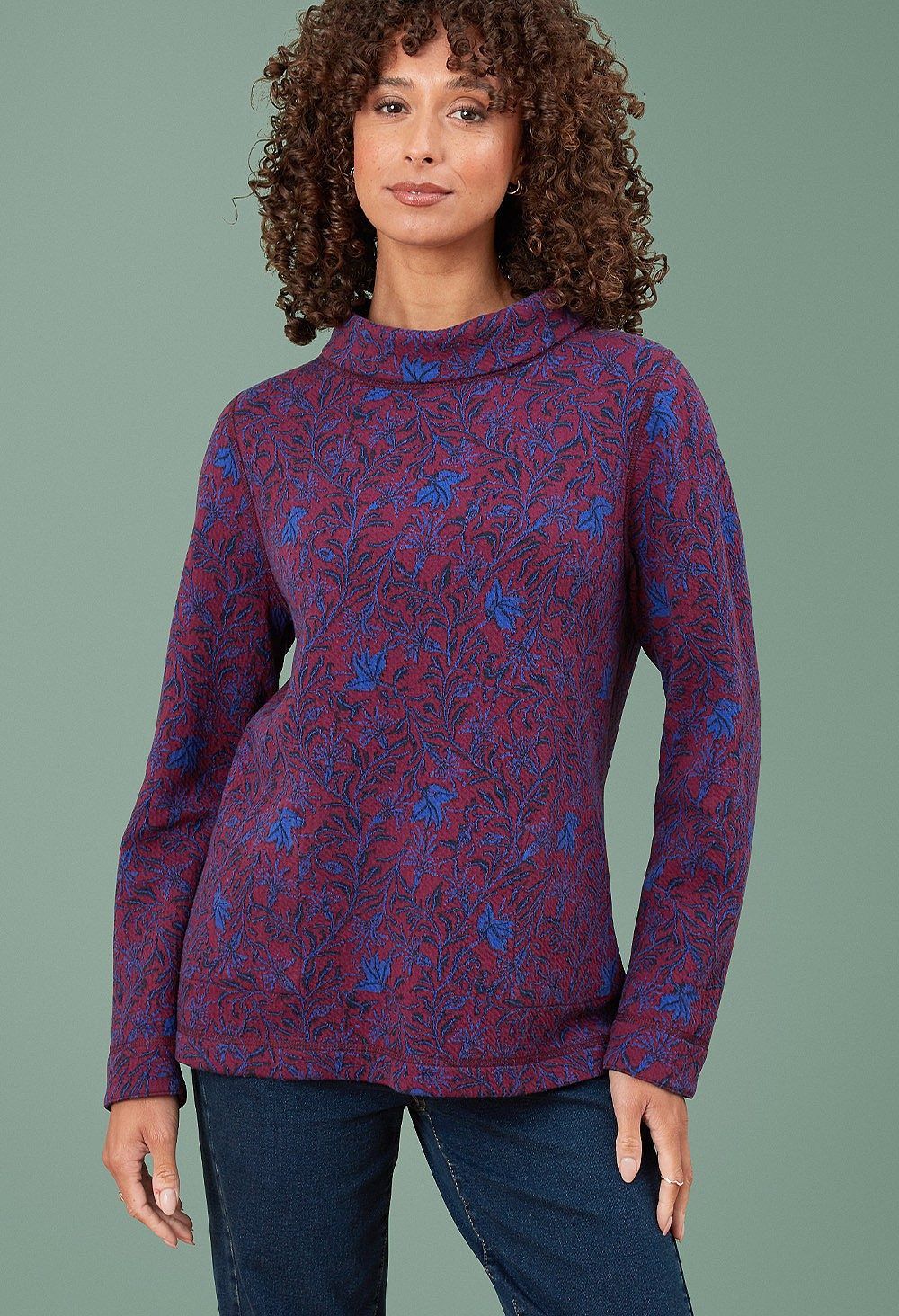 Bhavi Reversible Top Climb Flor in Multicolour