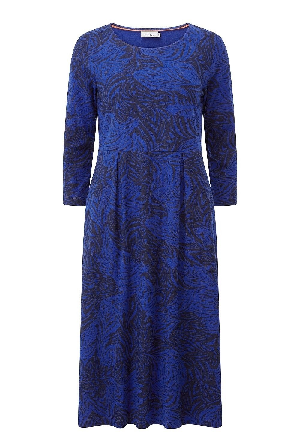 Sandy Dress Jungle Print in Saphire Mix