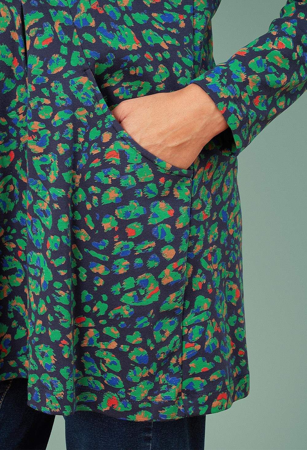 Kiera Tunic Brushed Leo in Multicolour