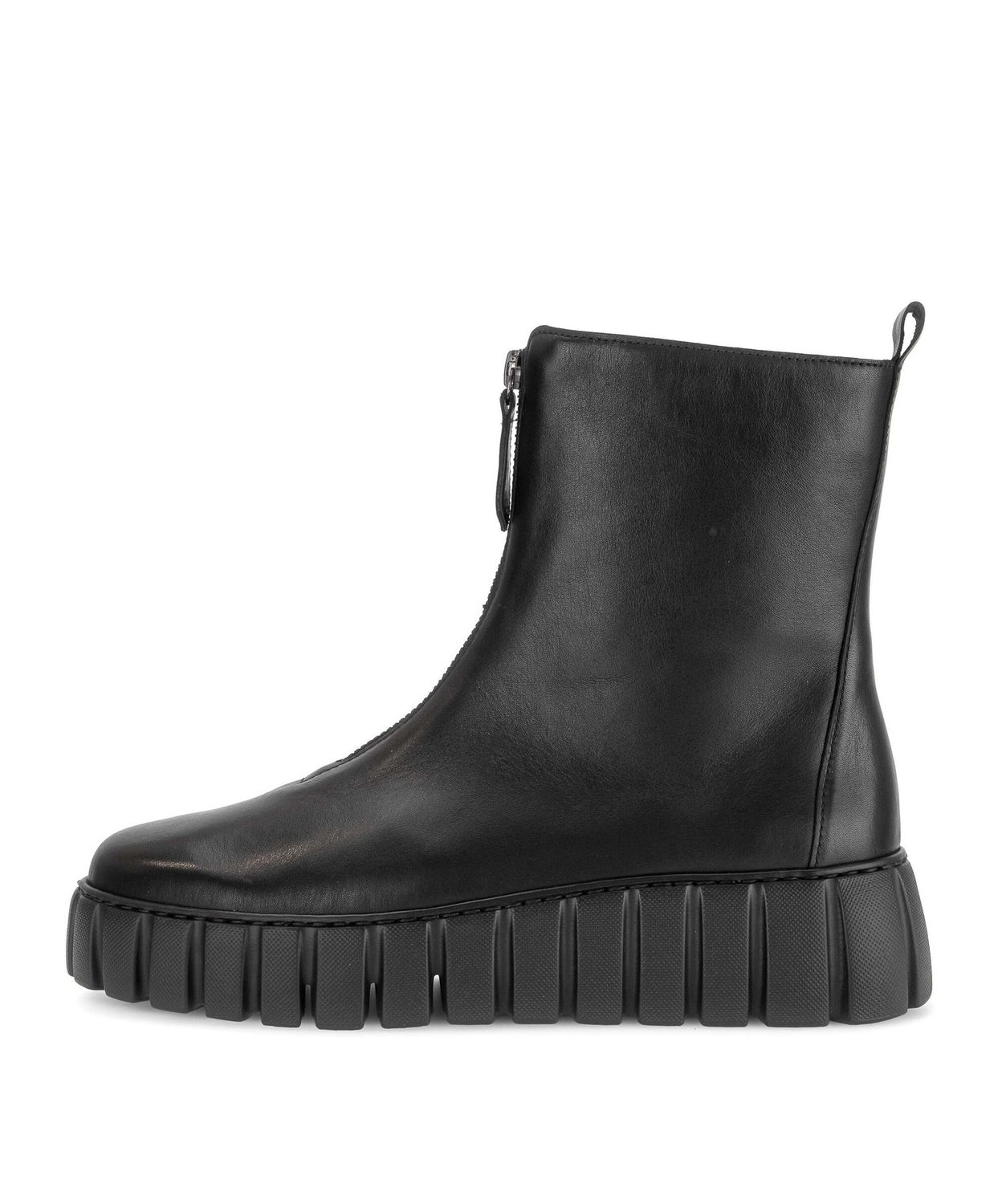 Megan Leather Ankle Boots in Black