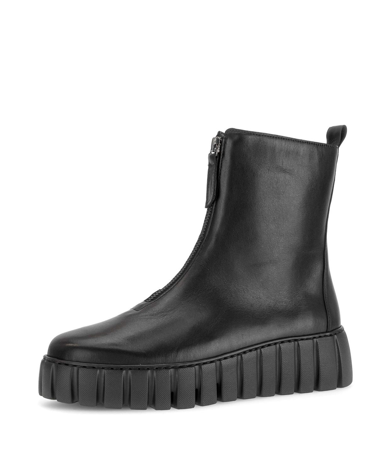 Megan Leather Ankle Boots in Black