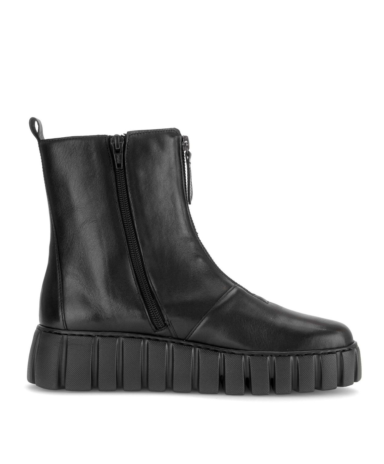 Megan Leather Ankle Boots in Black