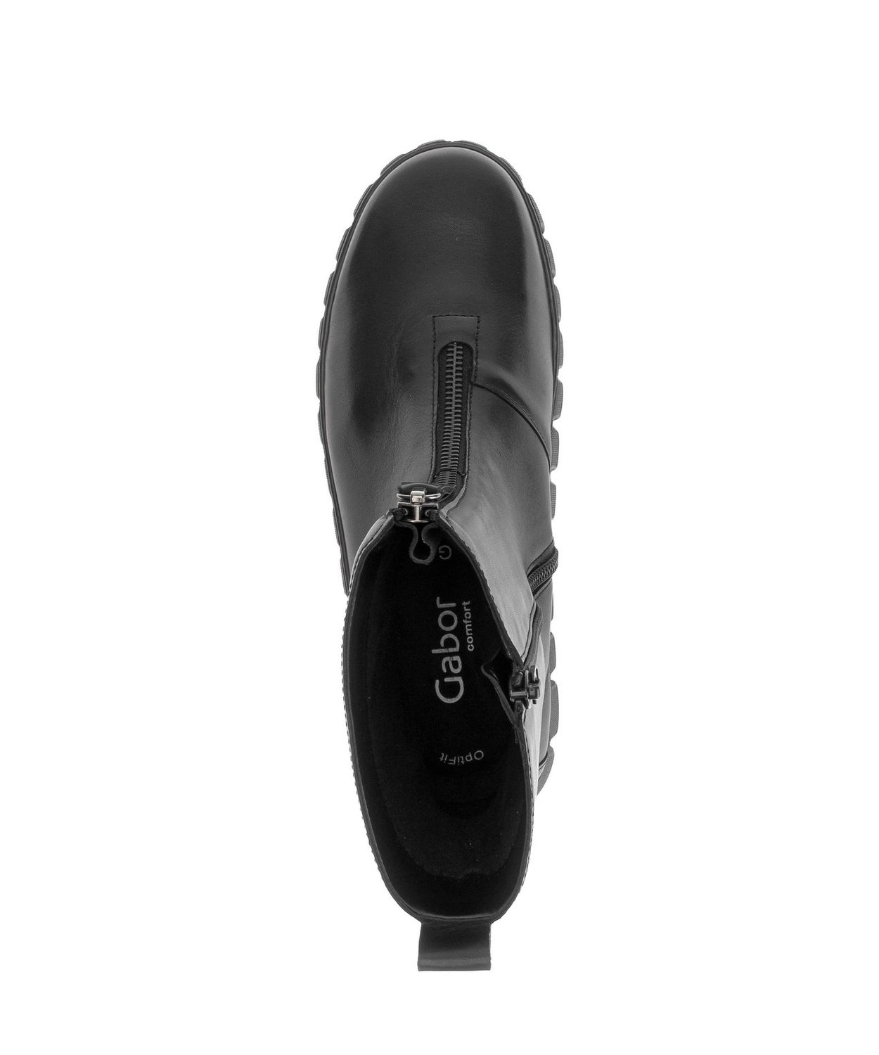 Megan Leather Ankle Boots in Black