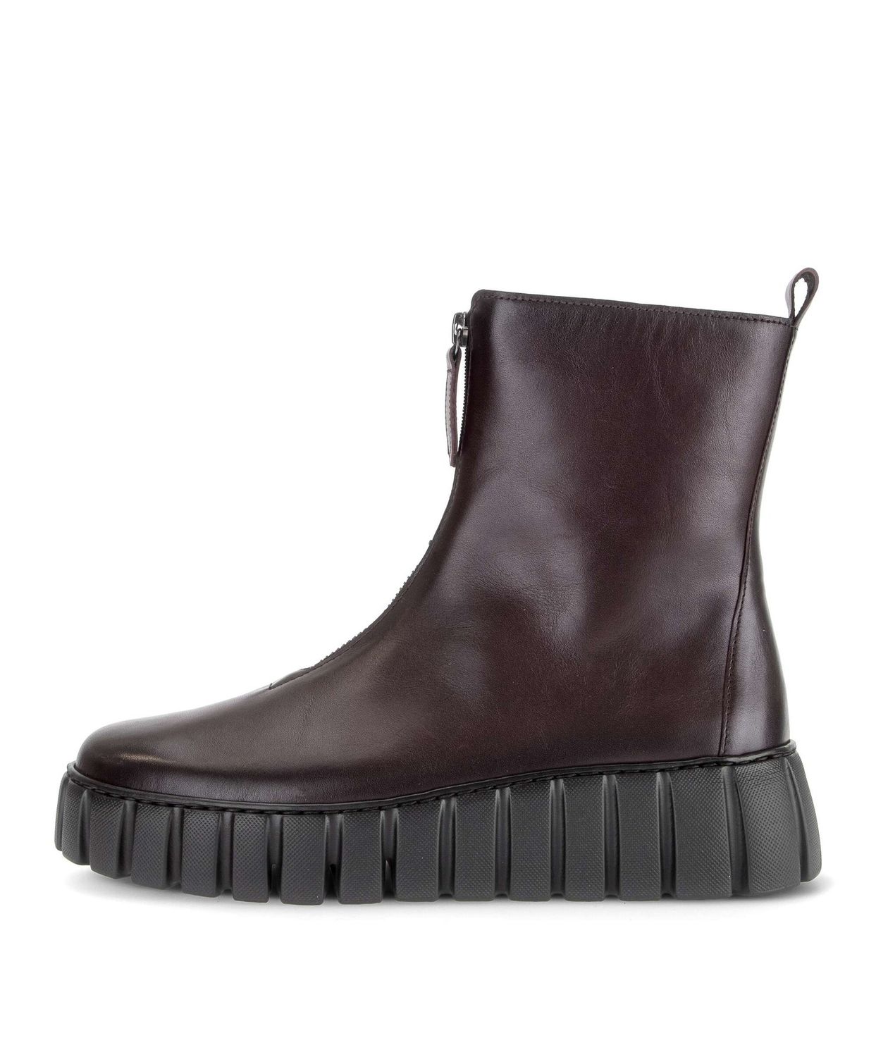 Phoebe Leather Ankle Boots in Red