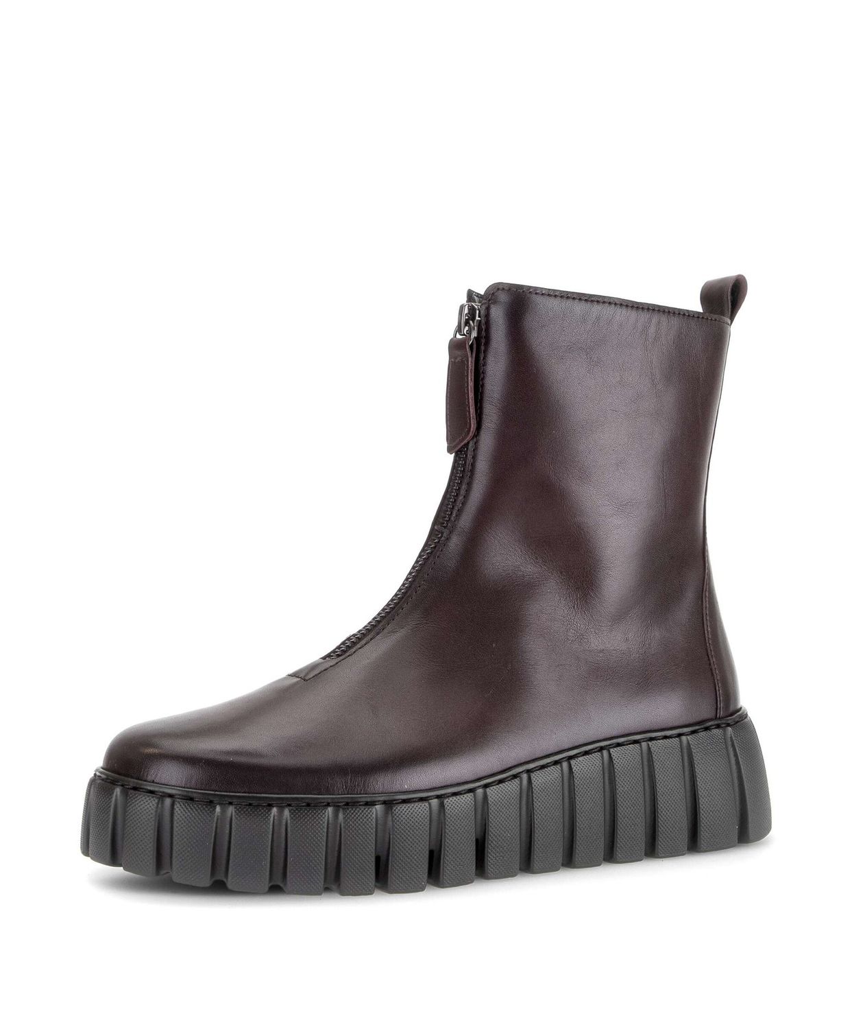 Phoebe Leather Ankle Boots in Red