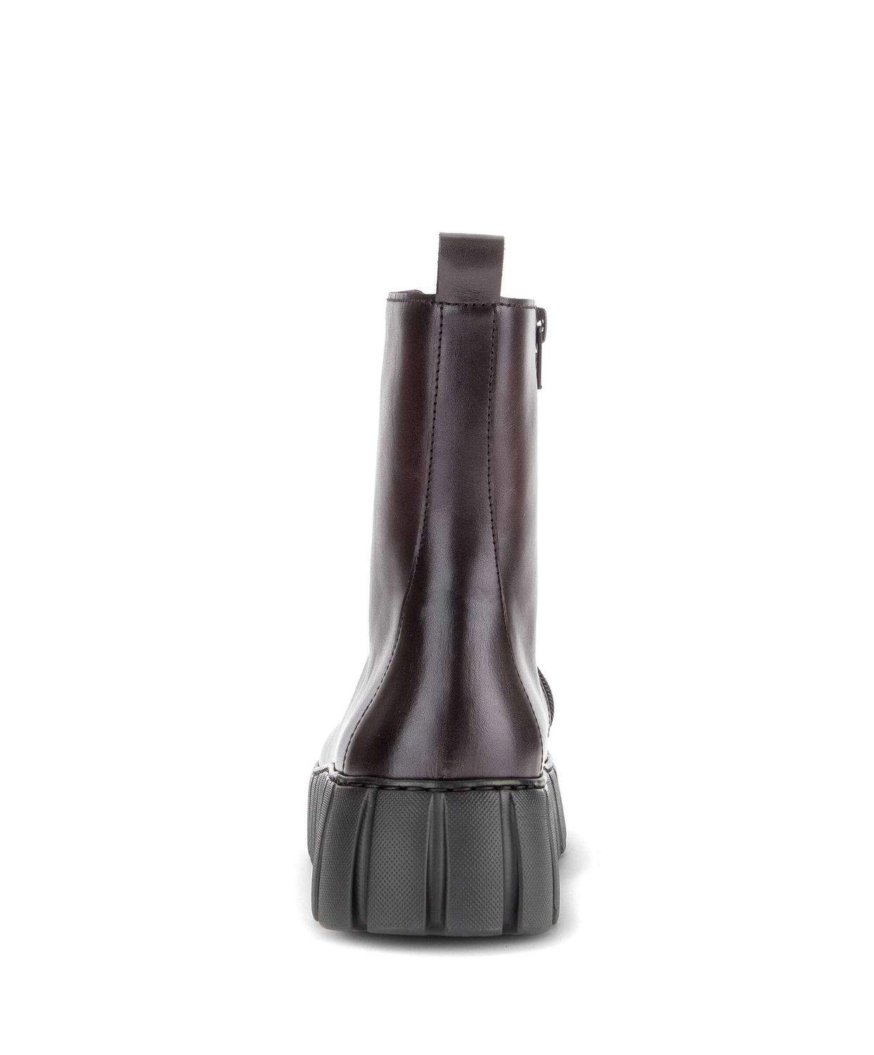 Phoebe Leather Ankle Boots in Red