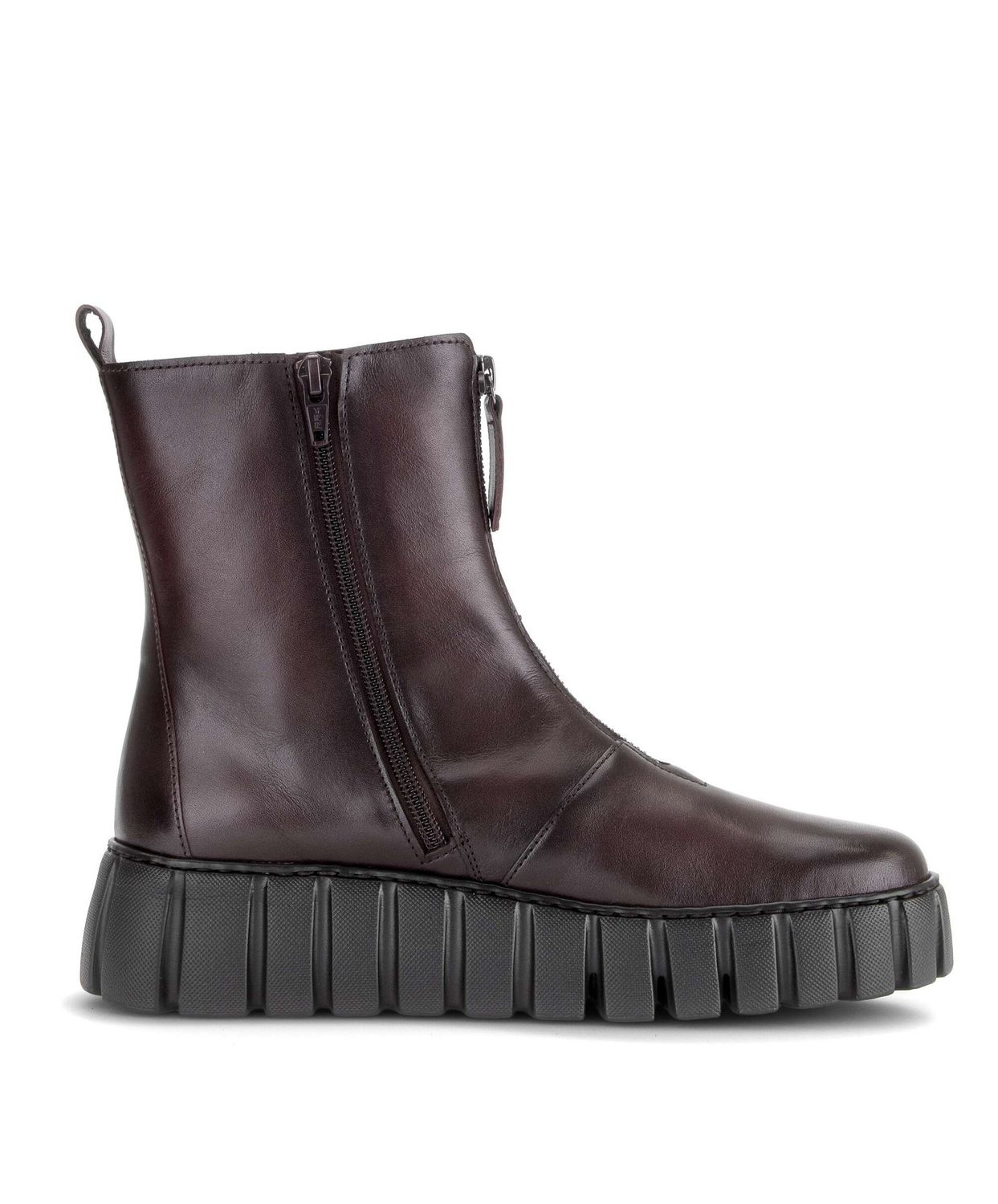 Phoebe Leather Ankle Boots in Red