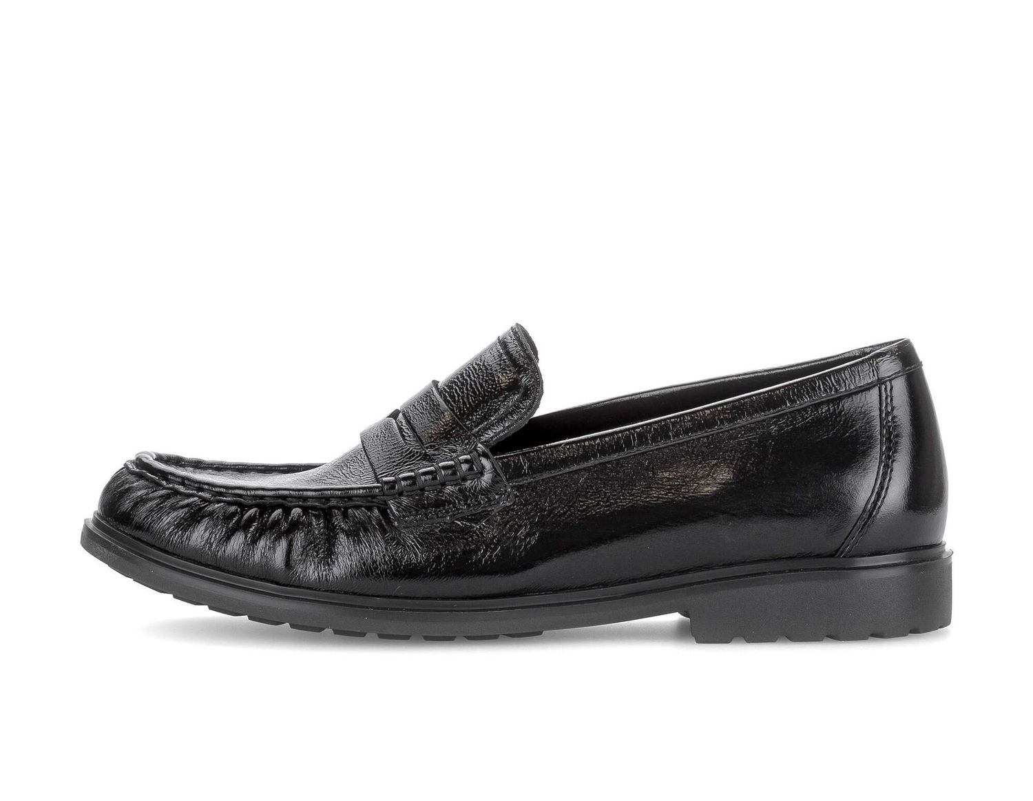 Emma Leather Loafer in Black