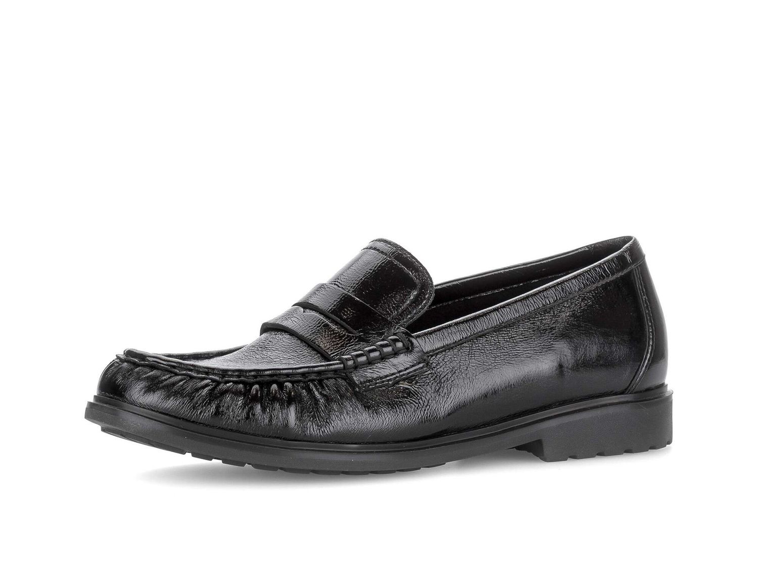 Emma Leather Loafer in Black