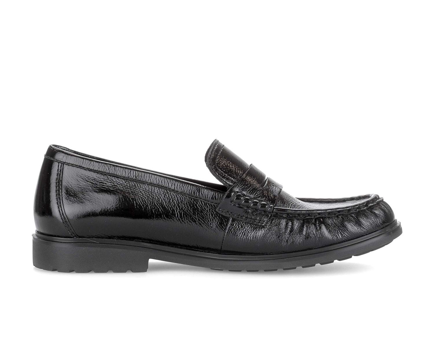 Emma Leather Loafer in Black