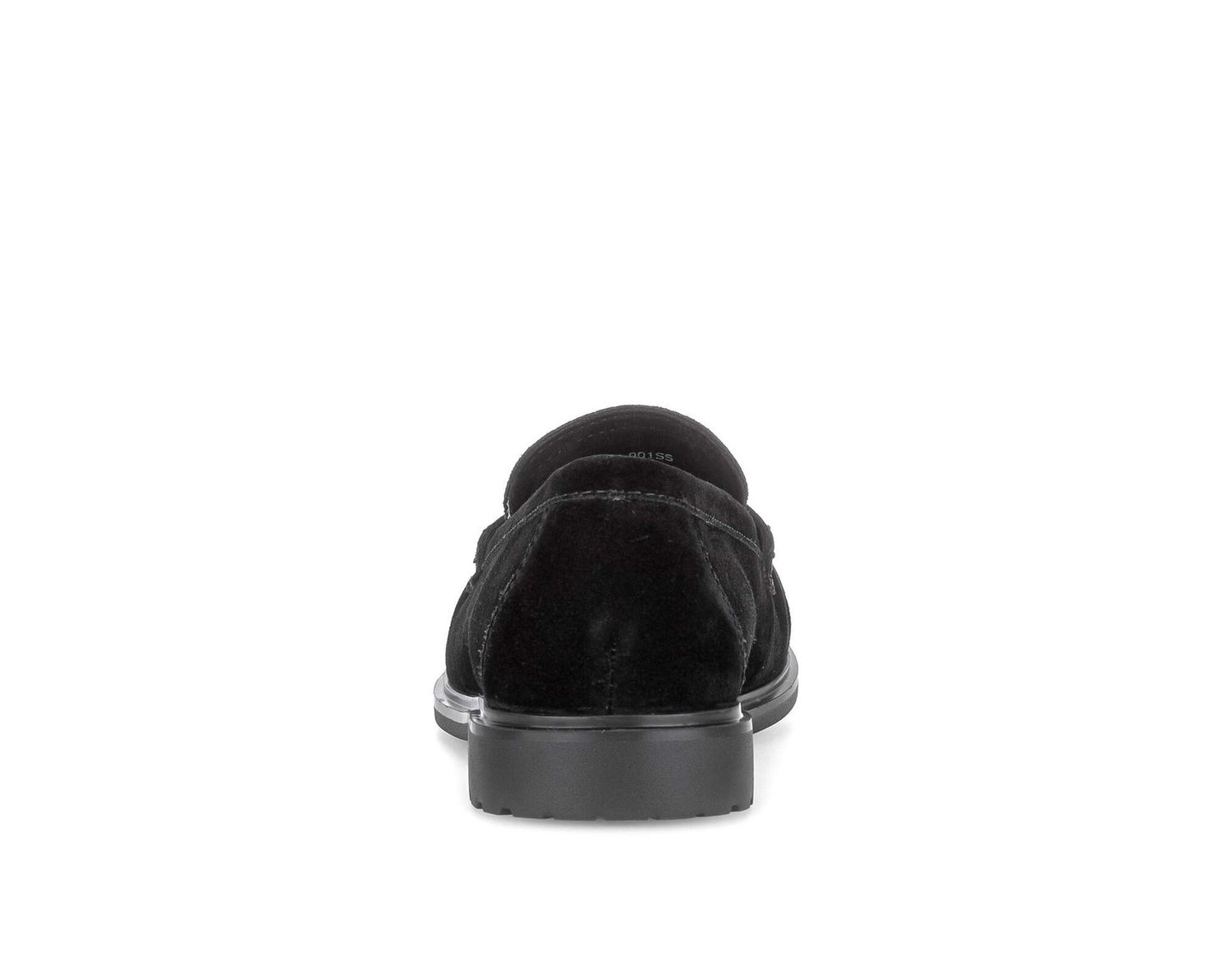 Mia Suede Loafer with Chain Detail in Black