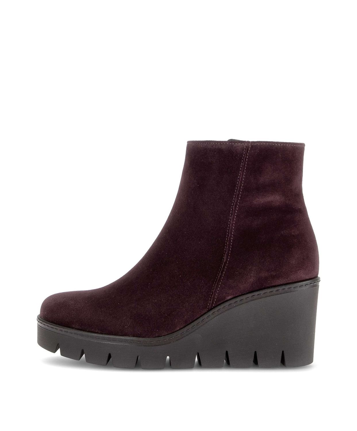 Paige Wedge Ankle Boots in Red