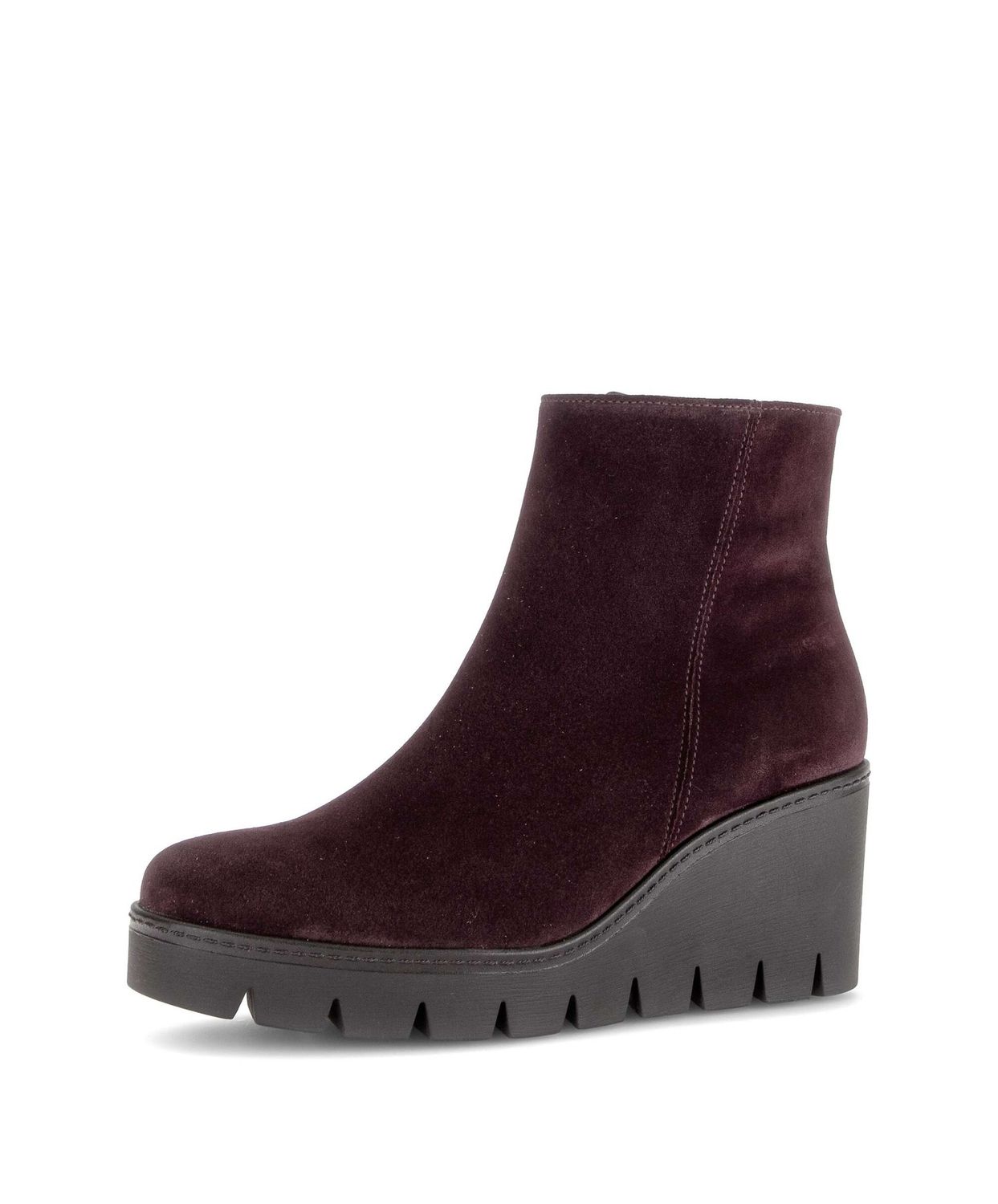 Paige Wedge Ankle Boots in Red