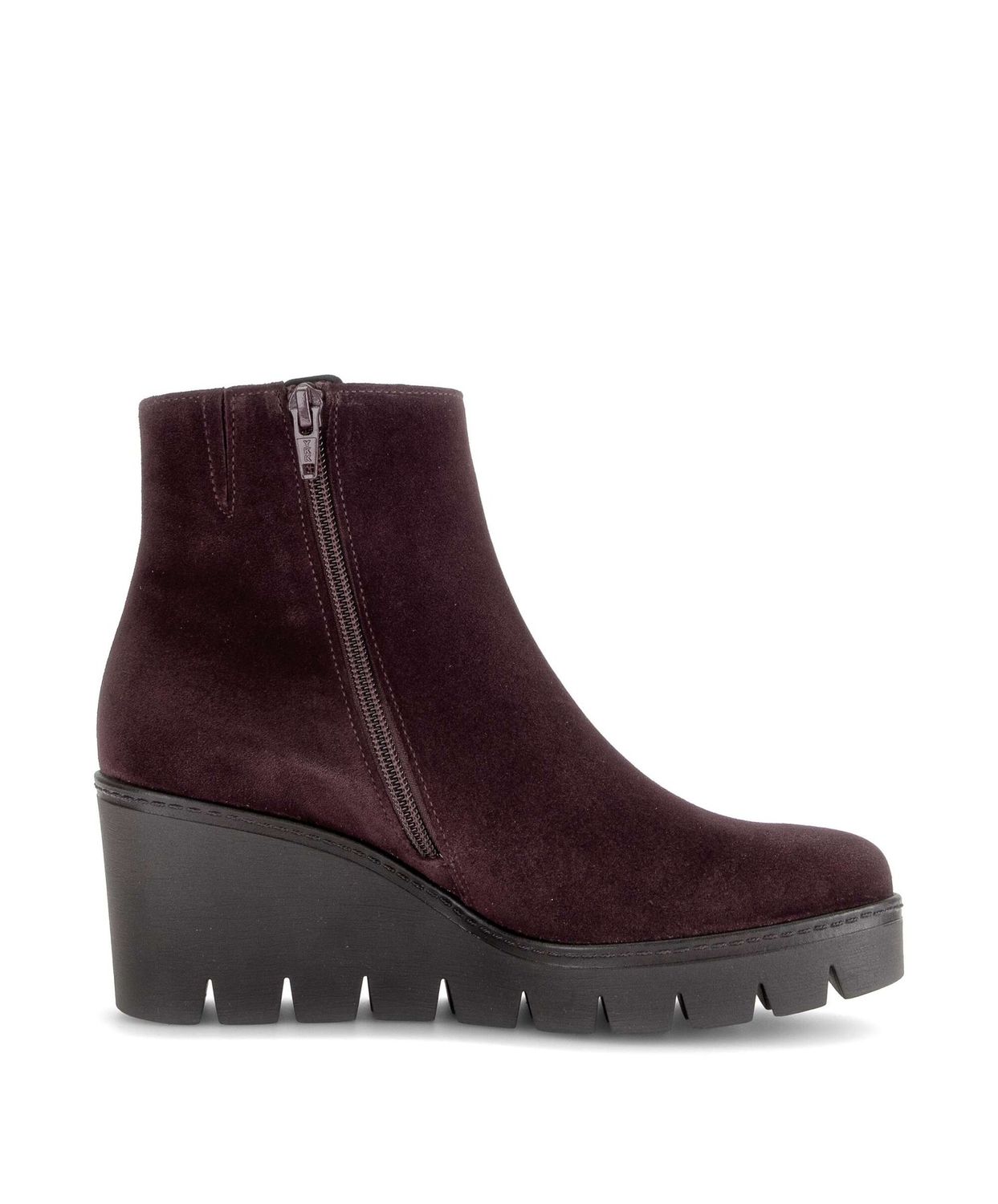 Paige Wedge Ankle Boots in Red