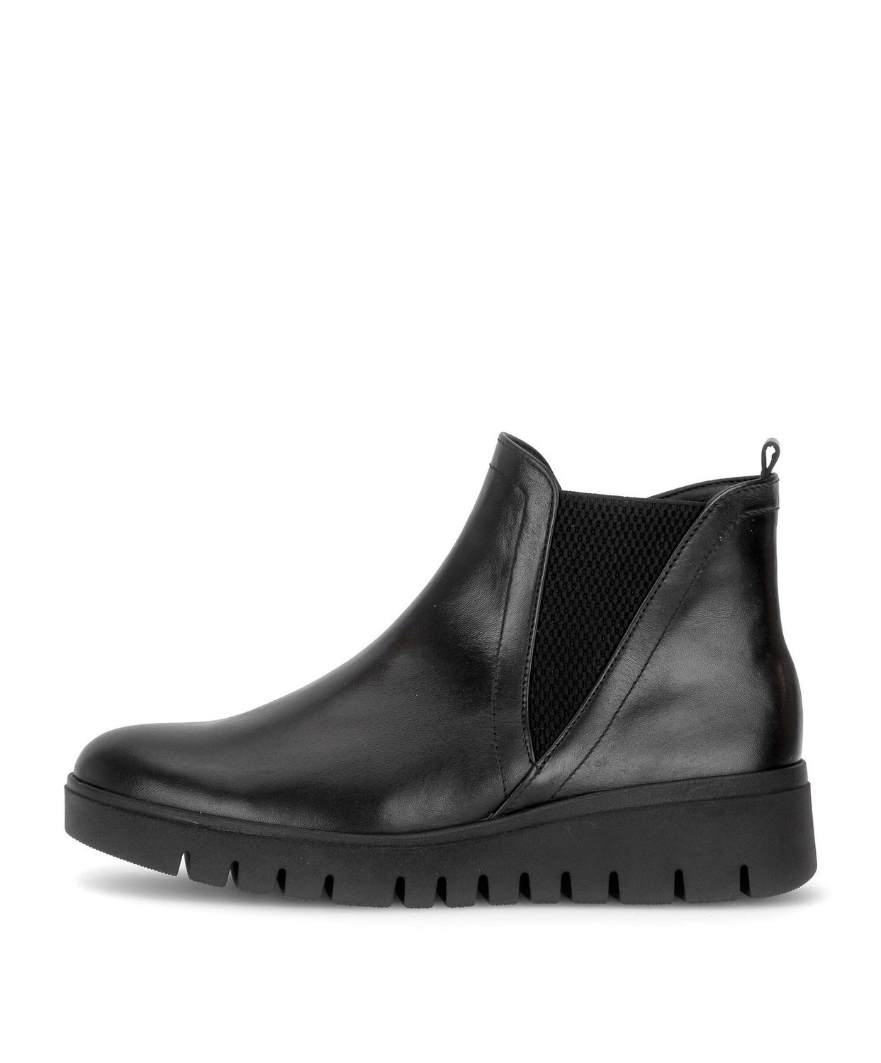 Millie Leather Ankle Boots in Black