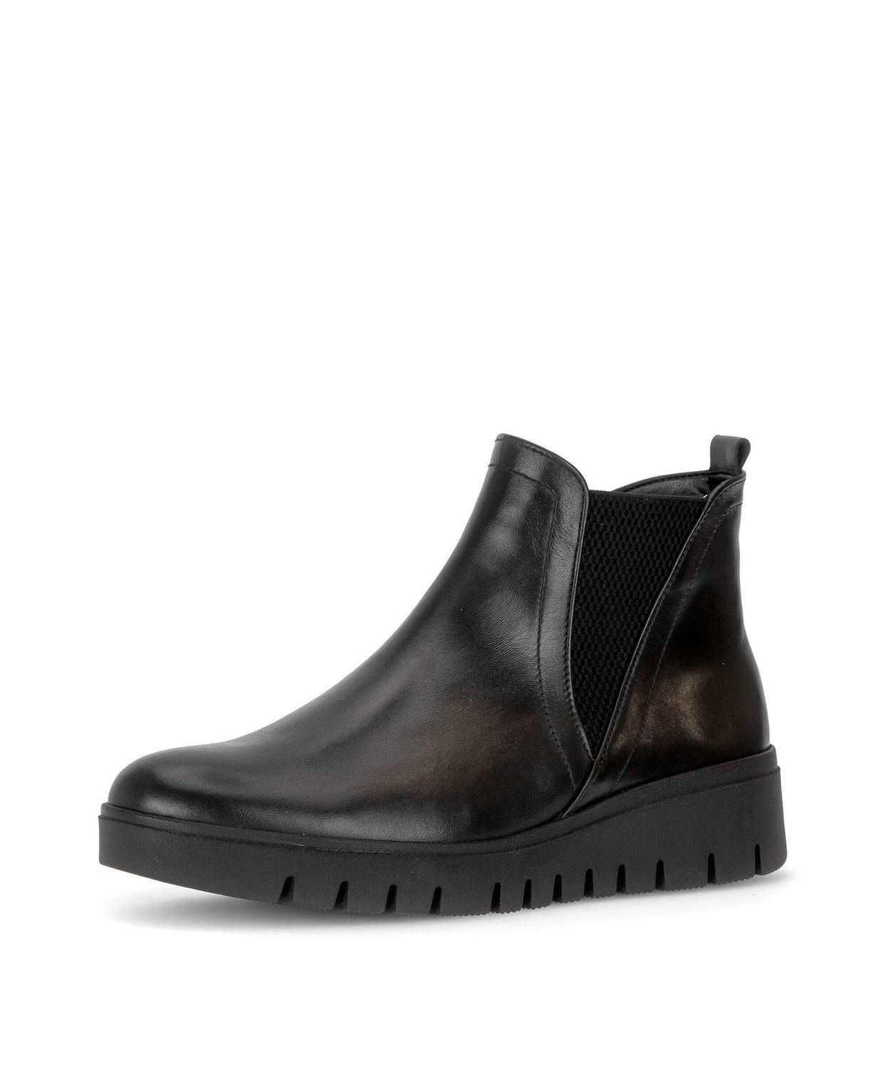 Millie Leather Ankle Boots in Black