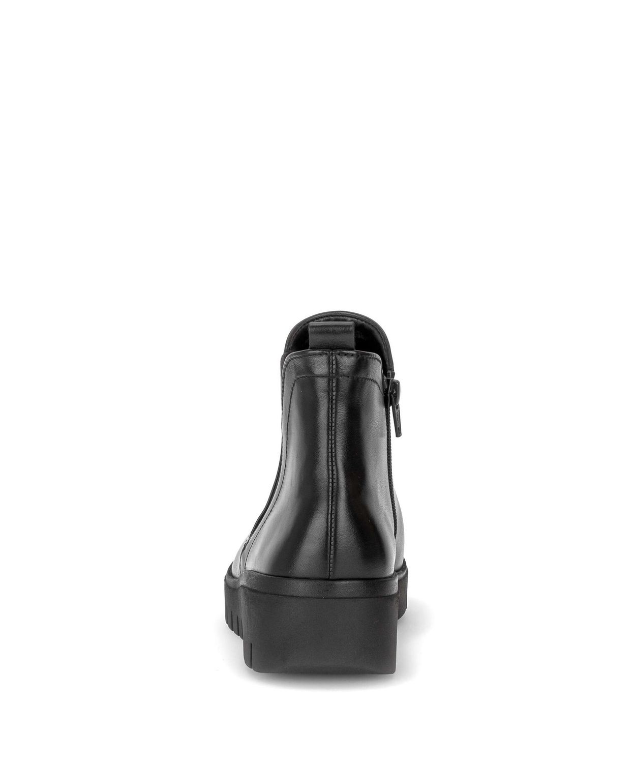 Millie Leather Ankle Boots in Black