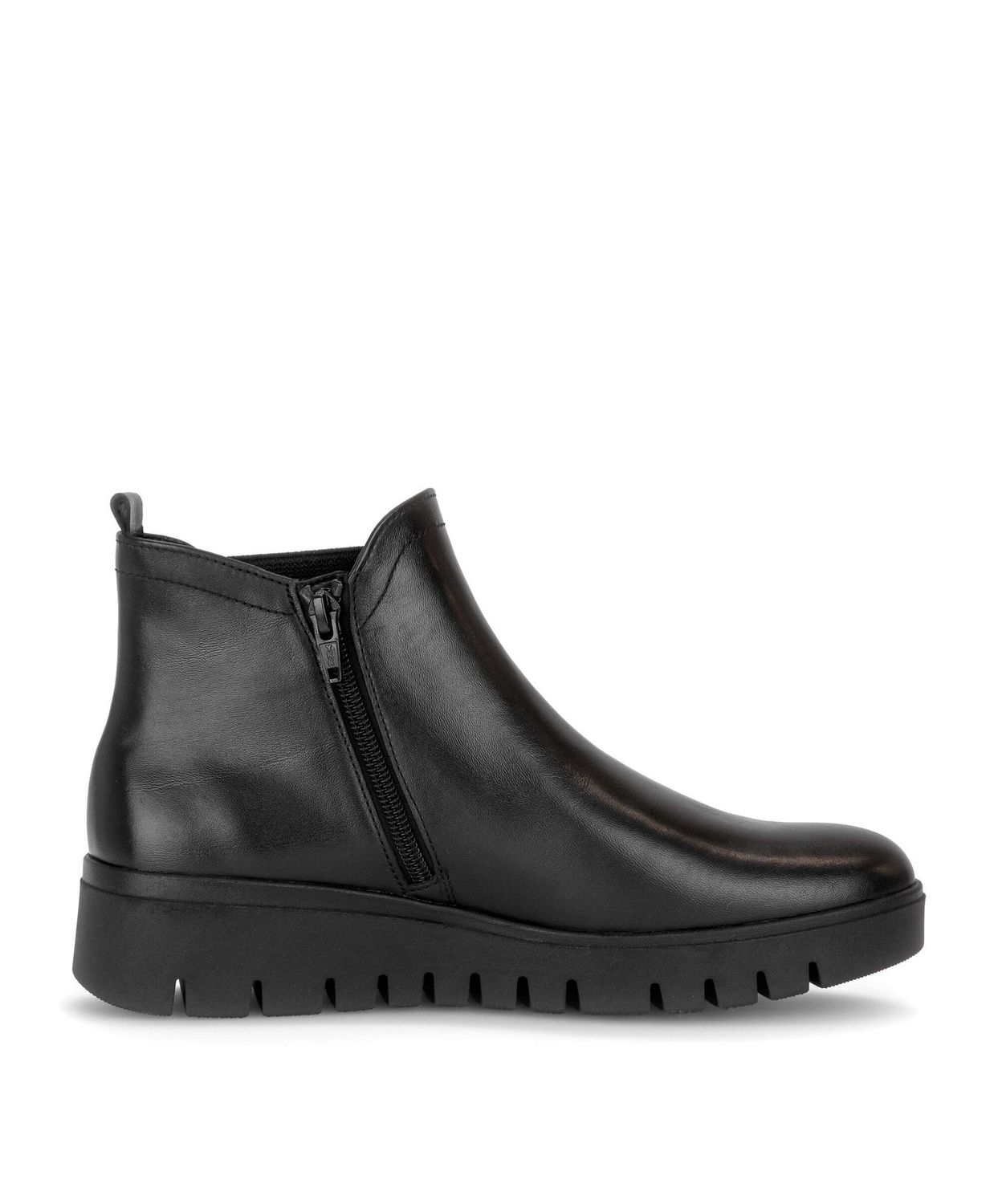 Millie Leather Ankle Boots in Black