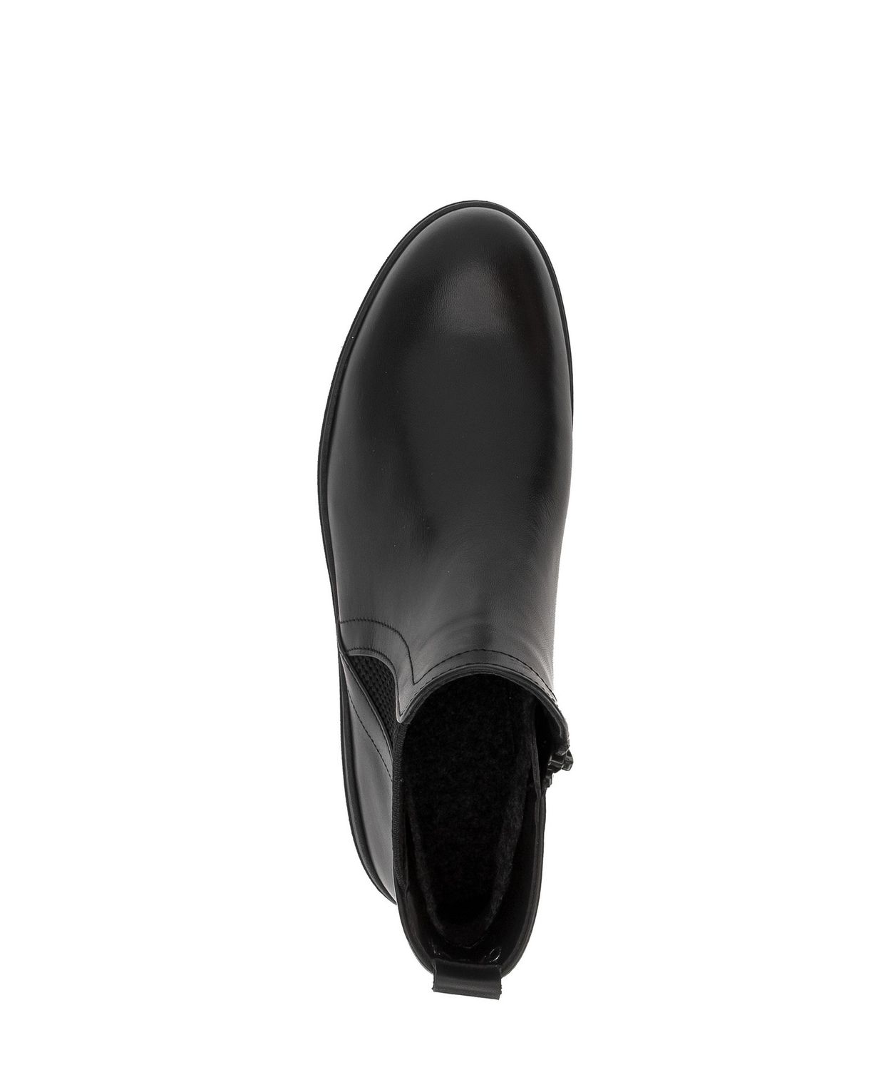 Millie Leather Ankle Boots in Black