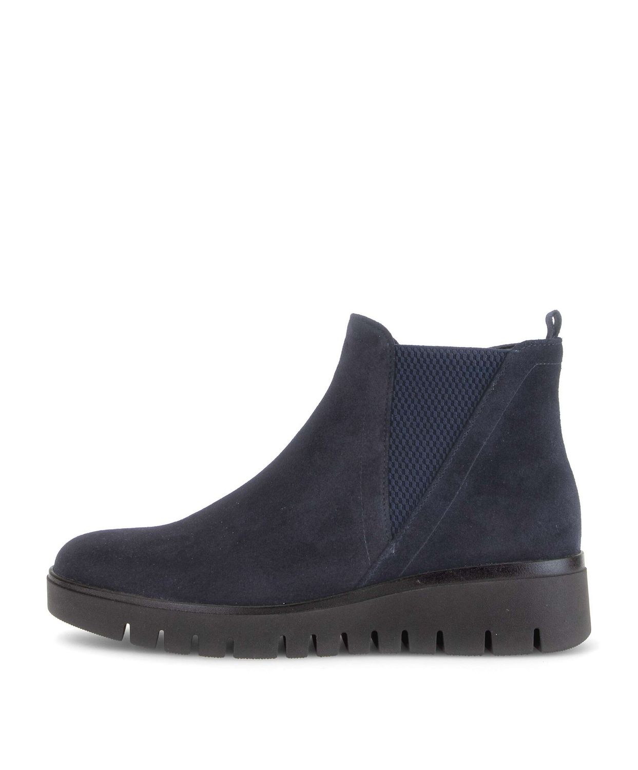 Evie Suede Ankle Boots in Navy