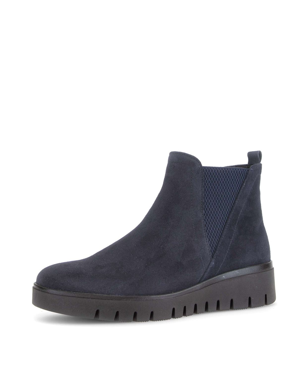 Evie Suede Ankle Boots in Navy