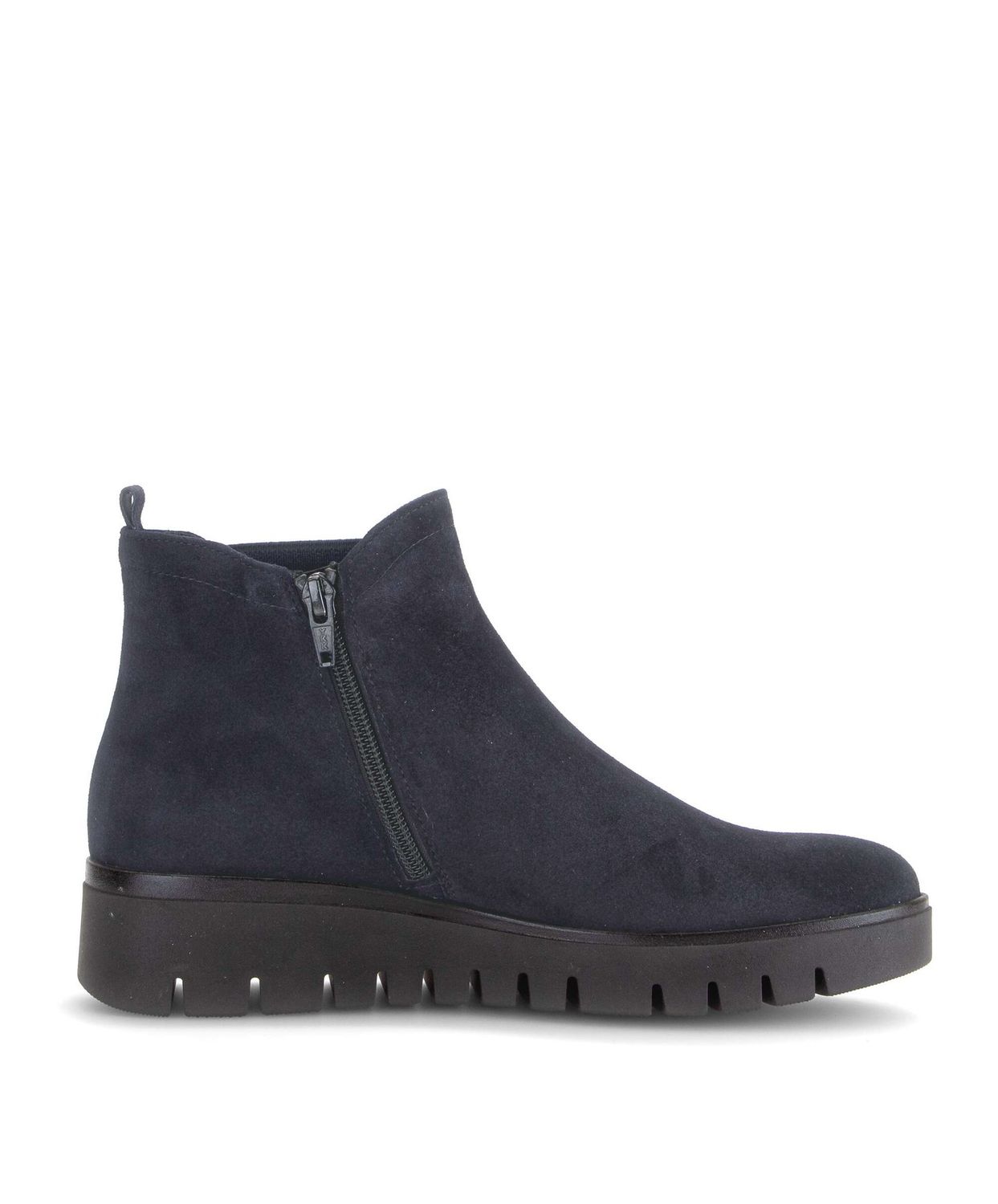 Evie Suede Ankle Boots in Navy
