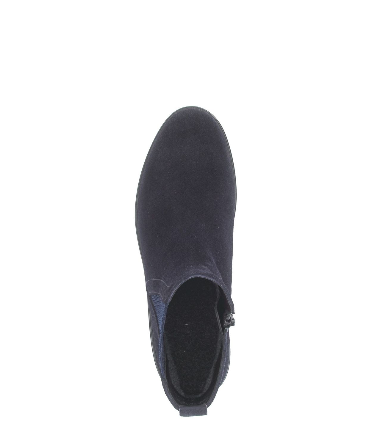 Evie Suede Ankle Boots in Navy