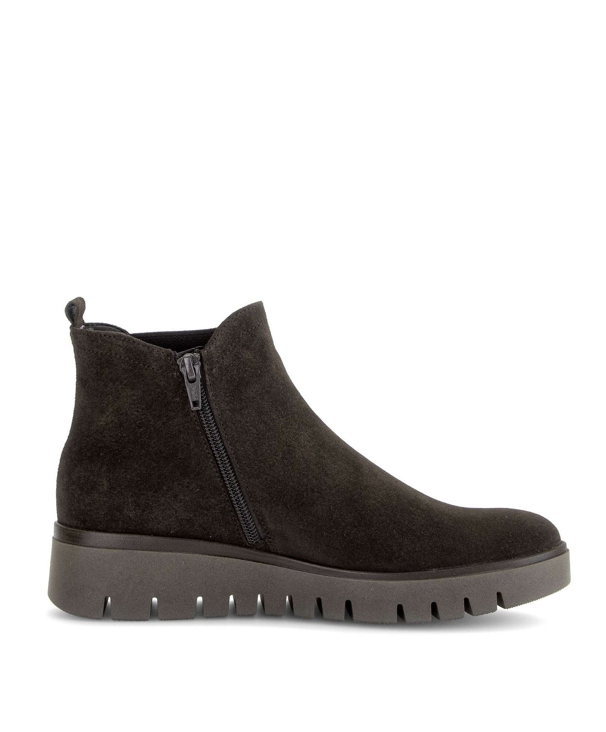 Maisie Suede Ankle Boots in Brown
