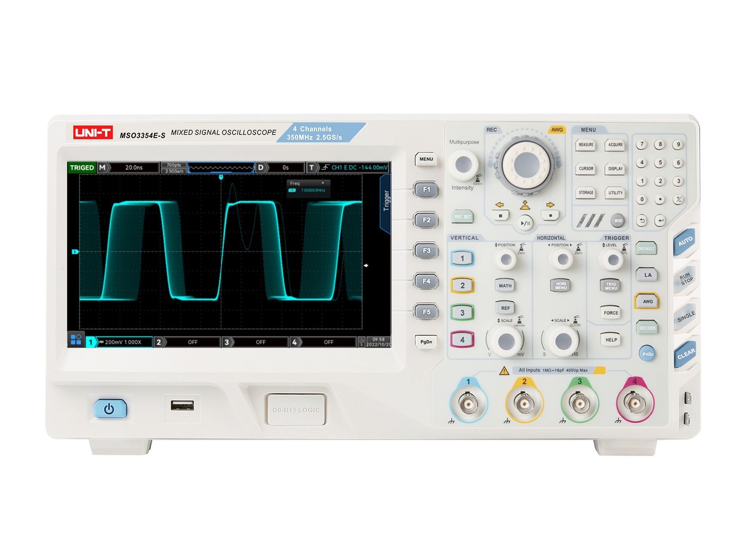 MSO3354E-S	350MHz 4+16Ch MSO with Signal Generator