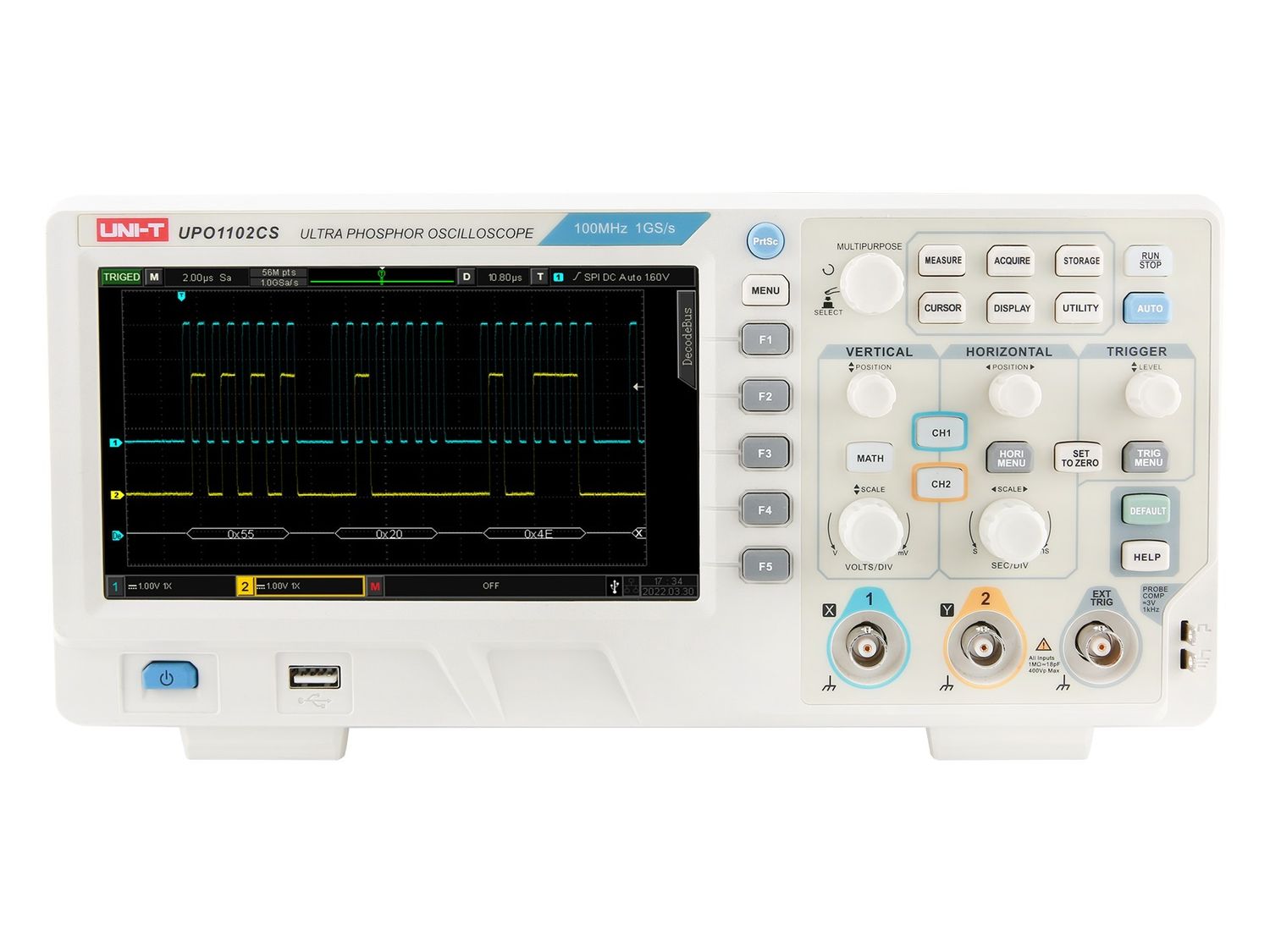 UPO1102CS 100MHz 2Ch Digital Storage Oscilloscope