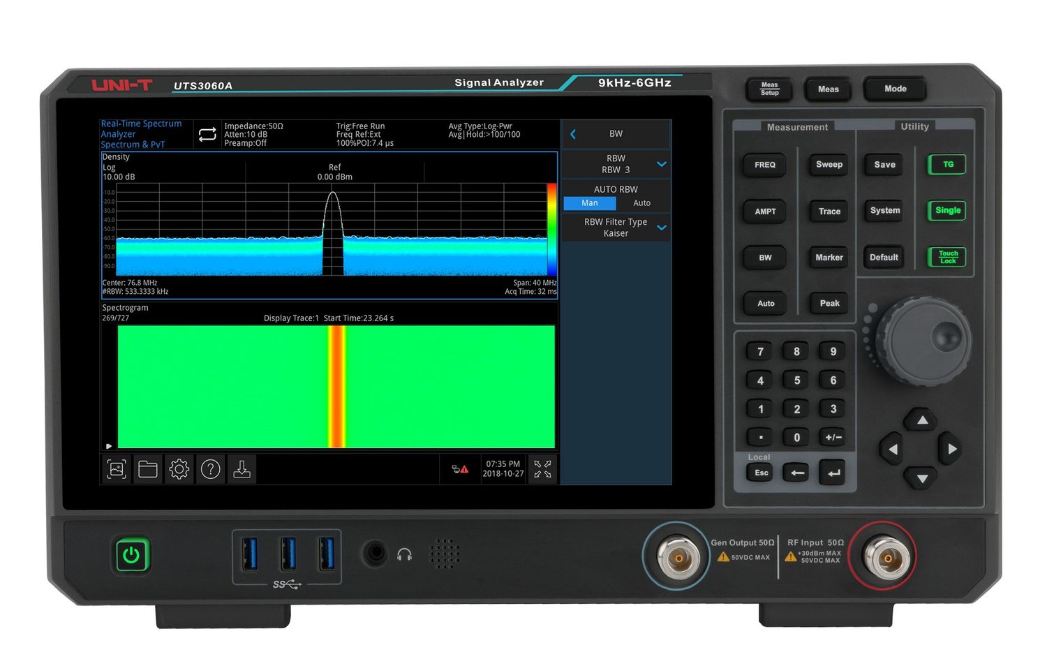 UTS3060A 6.0GHz Performance-Series Signal Analyzer