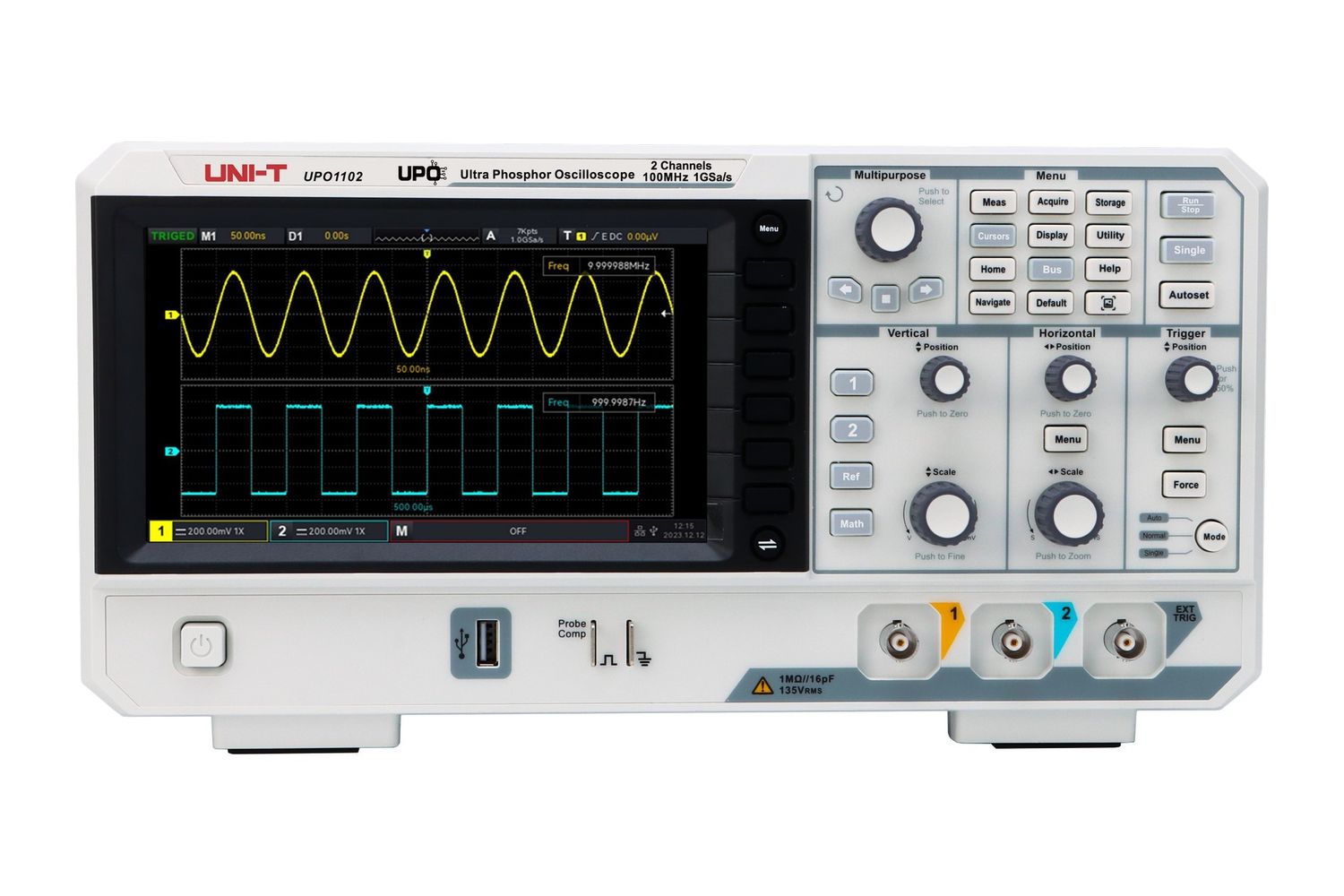 UPO1102 100MHz 2Ch Digital Storage Oscilloscope