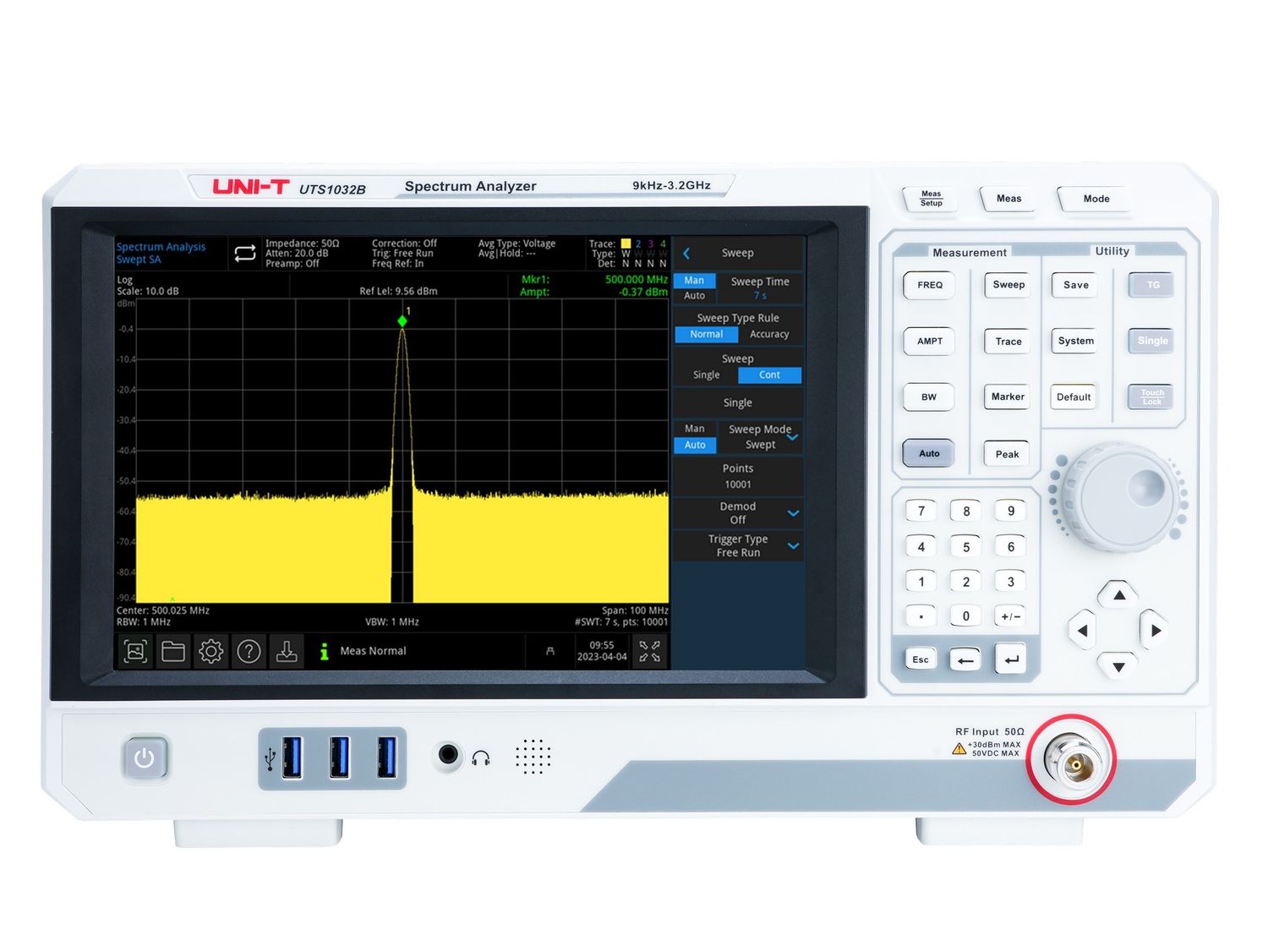 UTS1032B 3.2GHz Advanced-Series Spectrum Analyzer