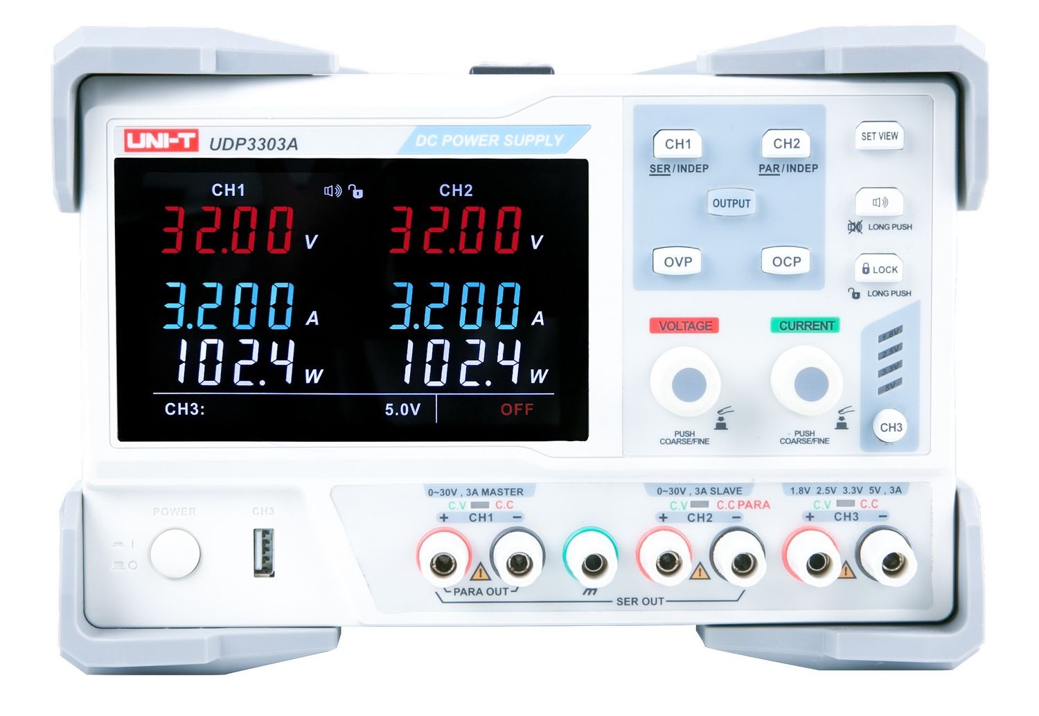 UDP3303A 3Ch 195W Classic-Series Linear DC Power Supply