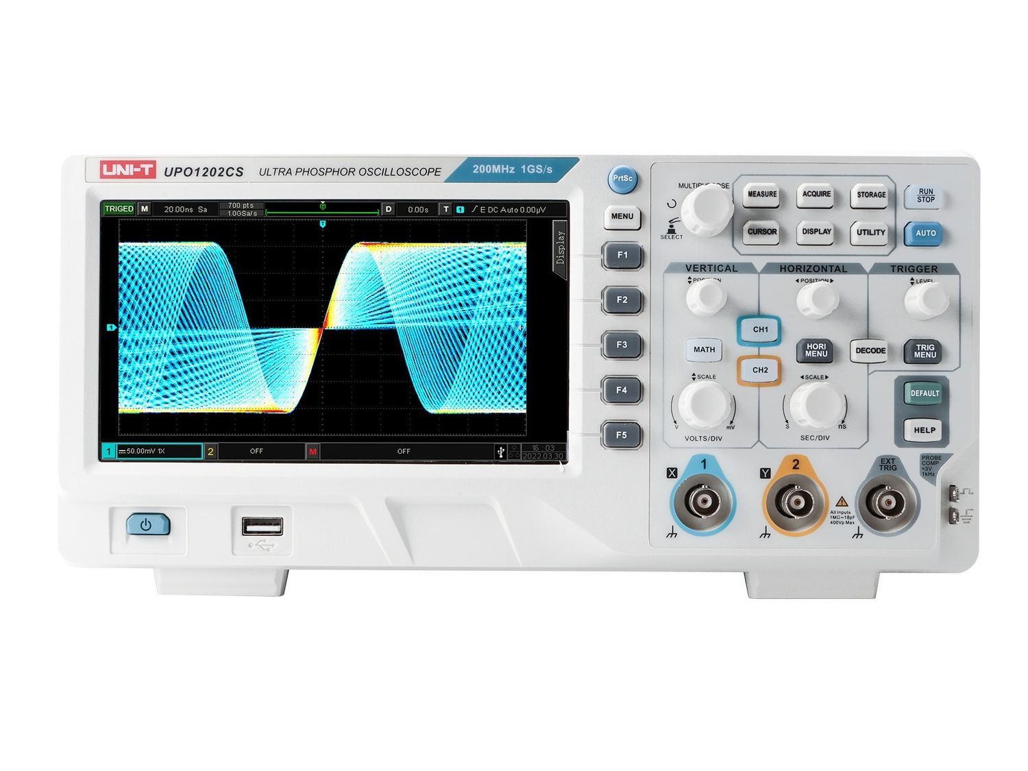UPO1202CS 200MHz 2Ch Digital Storage Oscilloscope