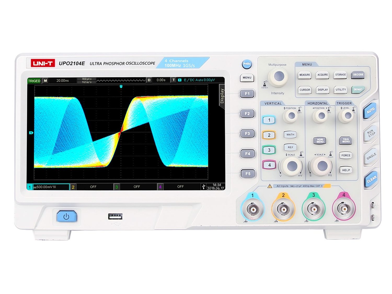 UPO2202 200MHz 2Ch Mixed Signal Oscilloscope (w/o Logic Pod)