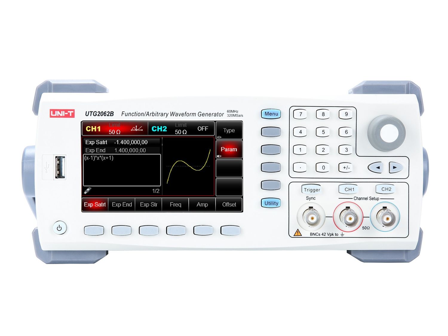 UTG2062B 60MHz 2Ch Advanced-Series Arbitrary Waveform Generator