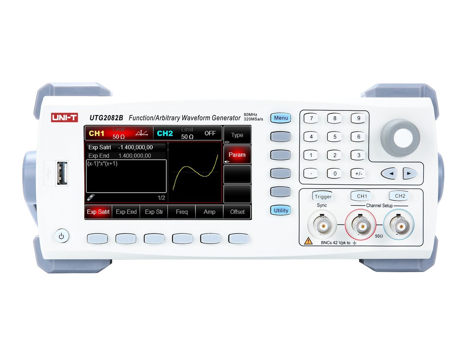 UTG2082B 80MHz 2Ch Advanced-Series Arbitrary Waveform Generator